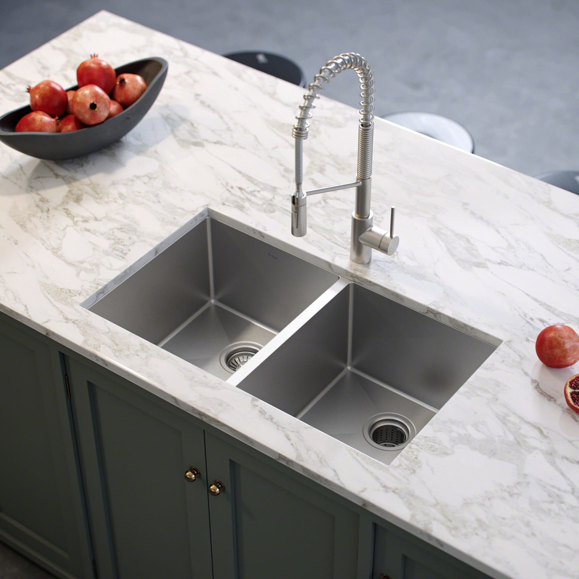 Stainless Steel / Double Bowl