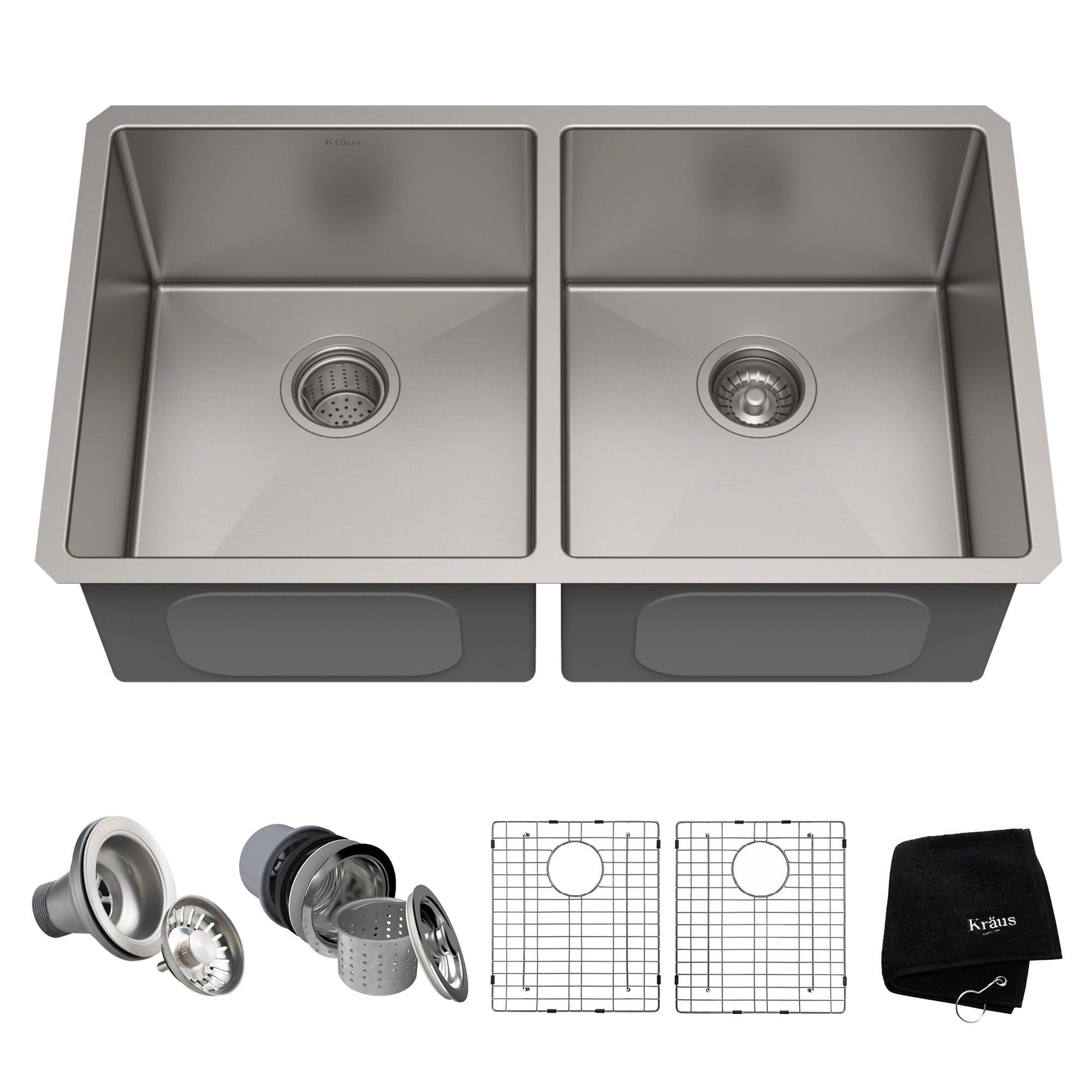 Stainless Steel / Double Bowl
