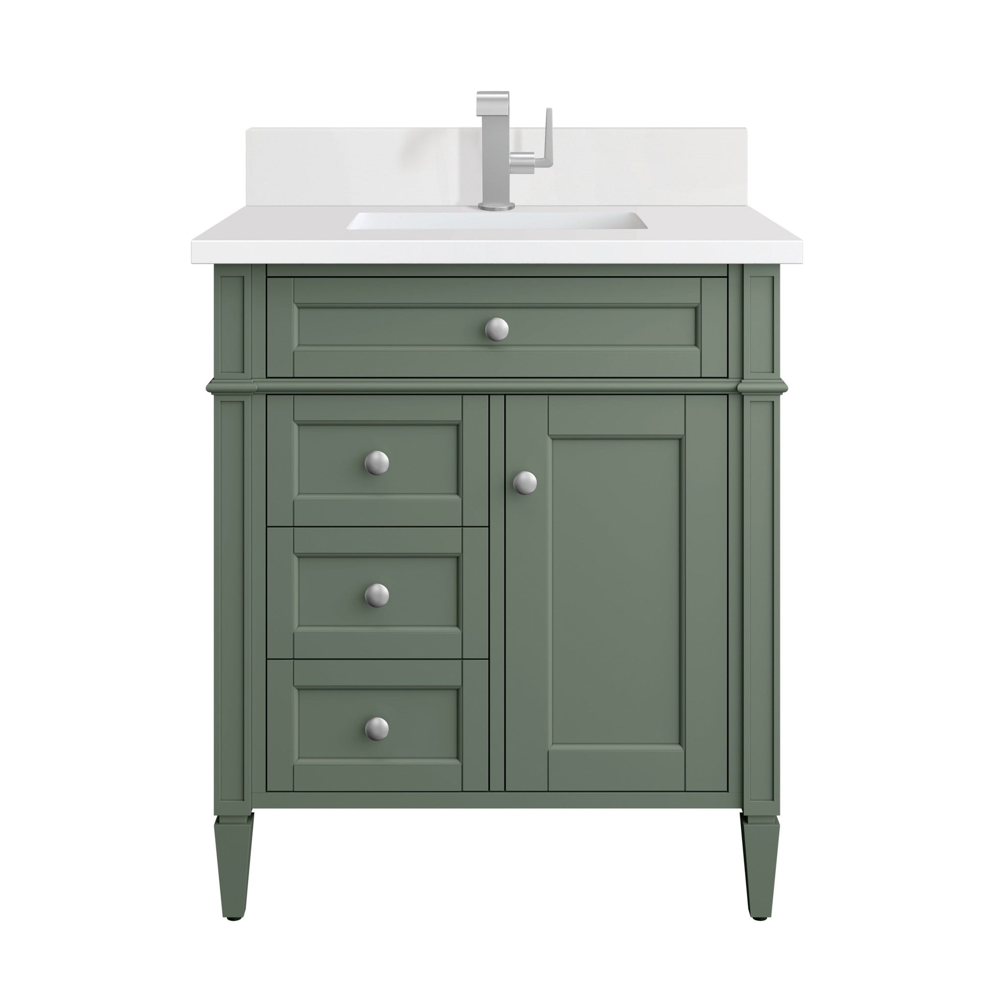 Smokey Celadon / White Zeus - 1 Faucet Hole