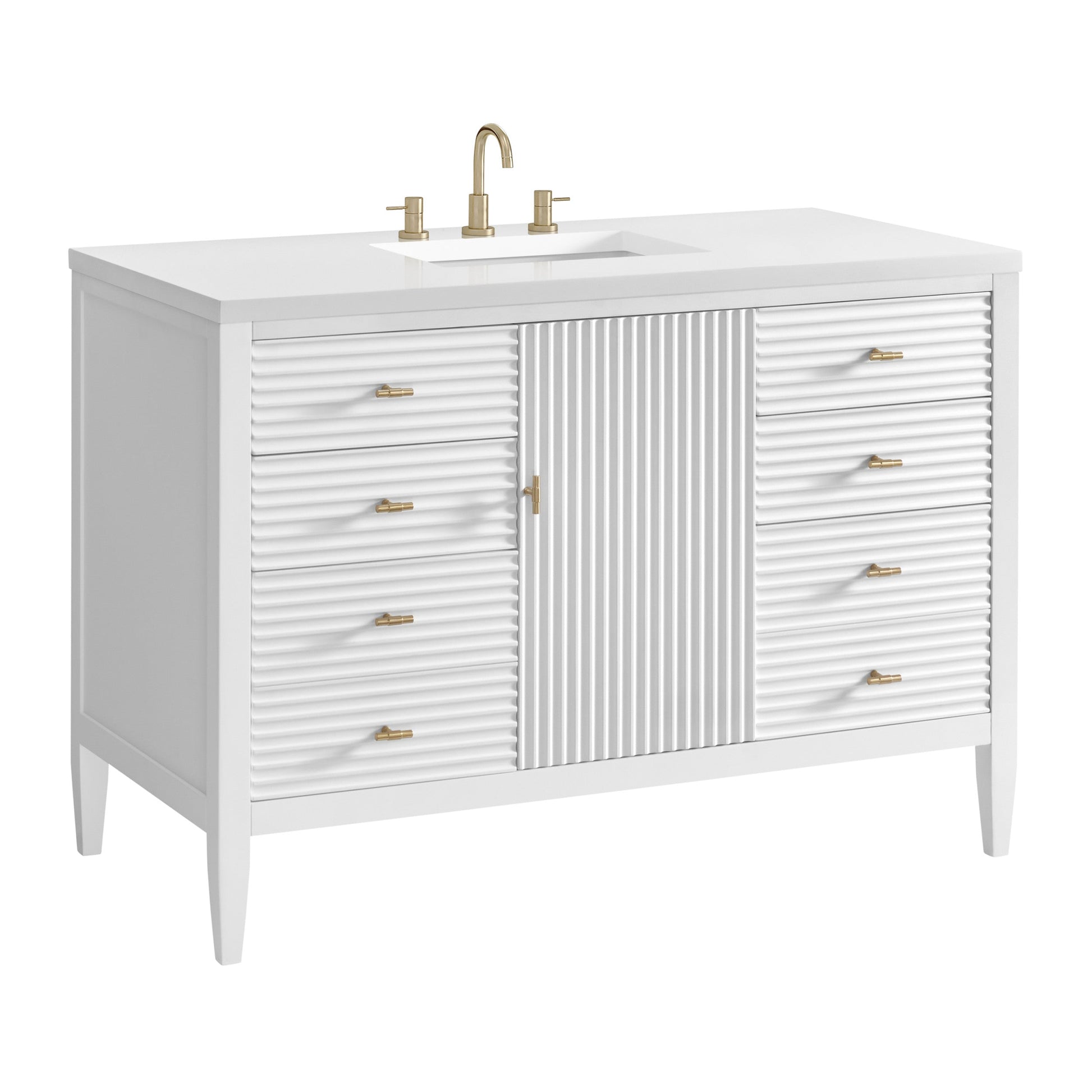 Bright White / White Zeus - 3 Faucet Holes