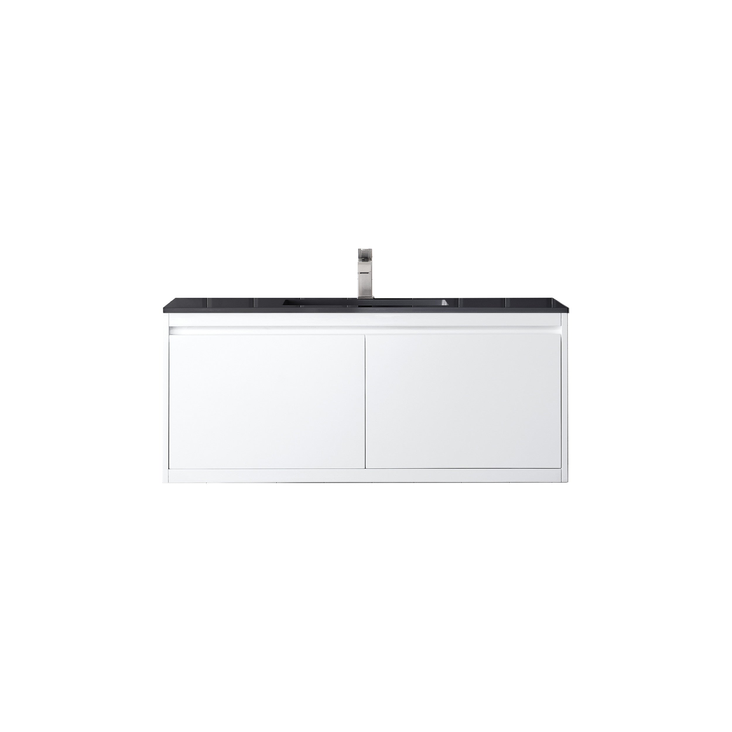 Glossy White / Charcoal Black - 1 Faucet Hole
