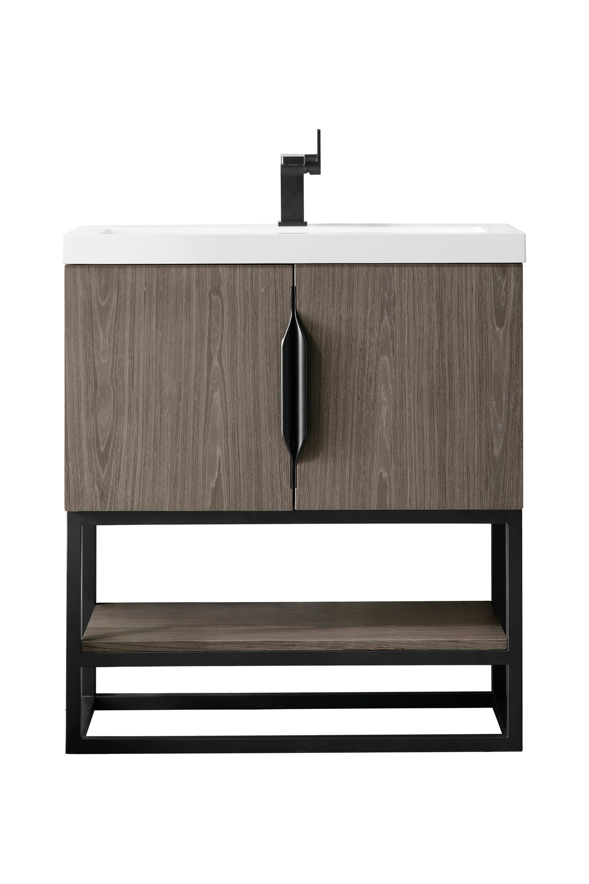 Ash Gray / Matte Black / Glossy White - 1 Faucet Hole