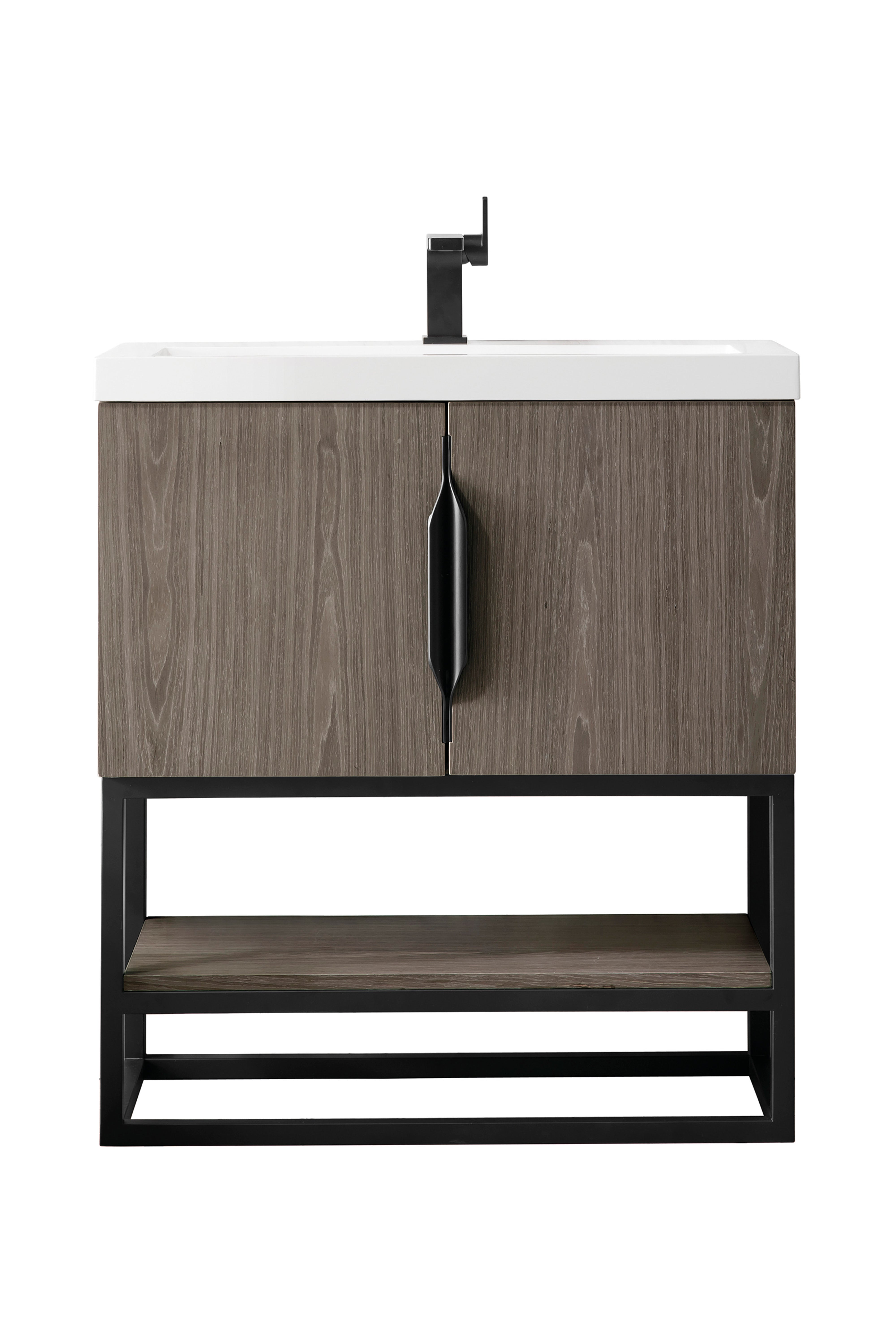 Ash Gray / Matte Black / Glossy White - 1 Faucet Hole