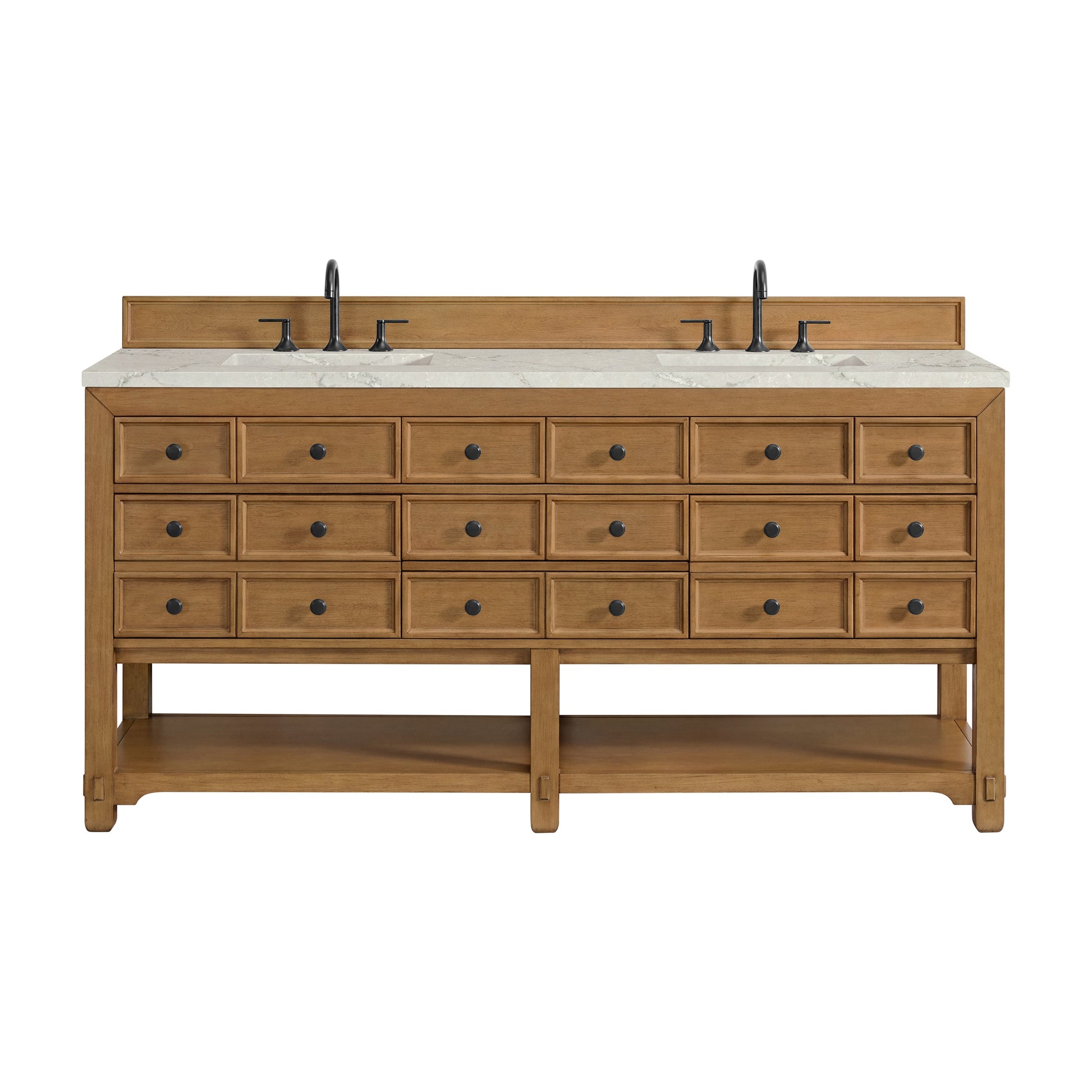 Amber Birch / Victorian Silver - 3 Faucet Holes