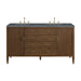 Mid-Century Walnut / Parisien Bleu - 3 Faucet Holes