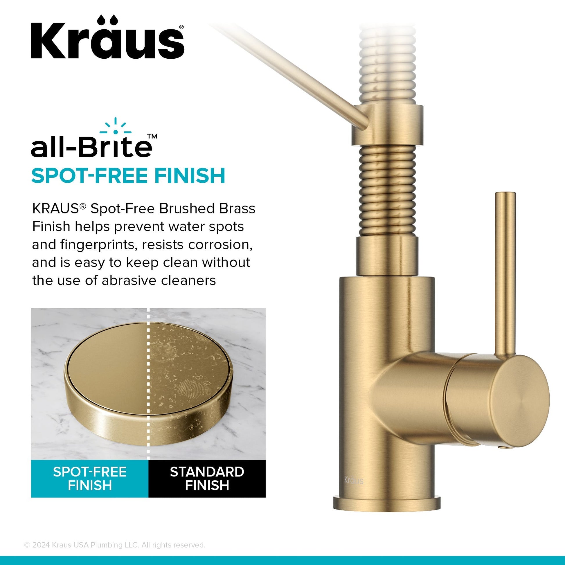 Brushed Brass / Pull Down