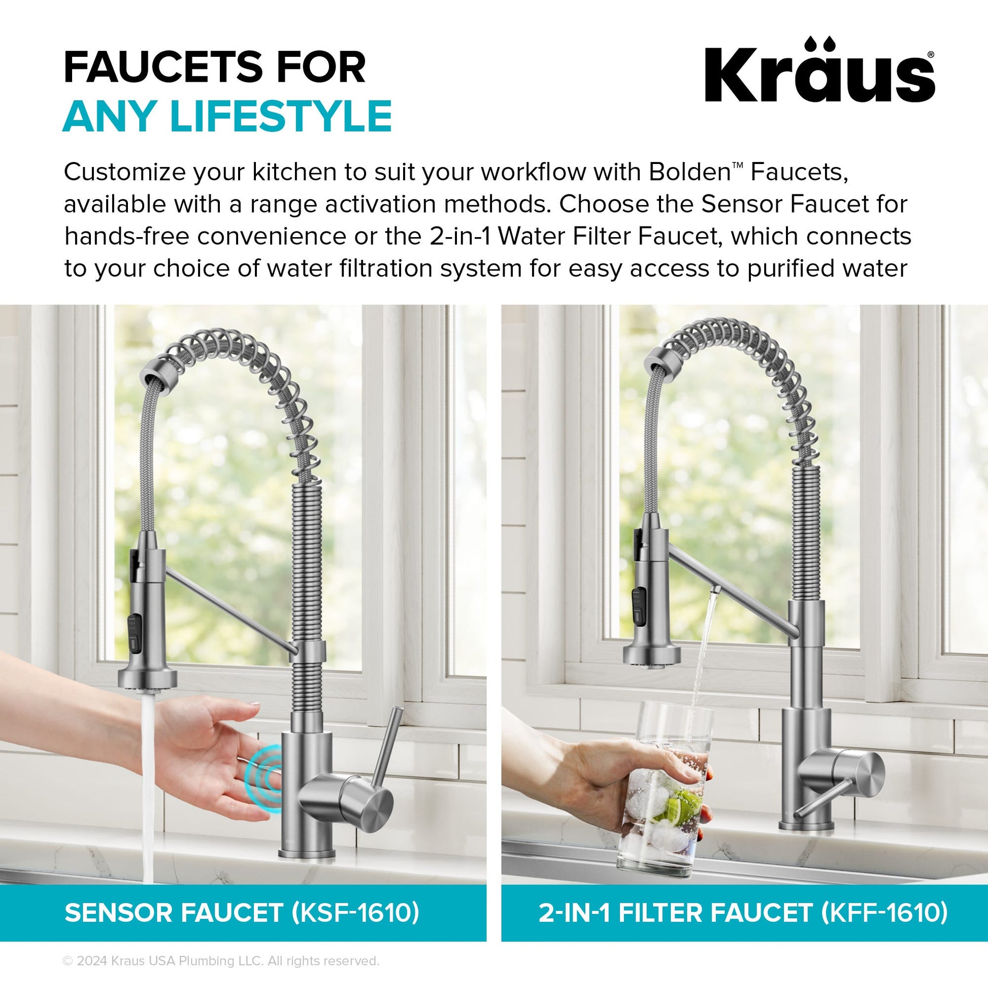 Spot Free Stainless Steel / Chrome / Pull Down