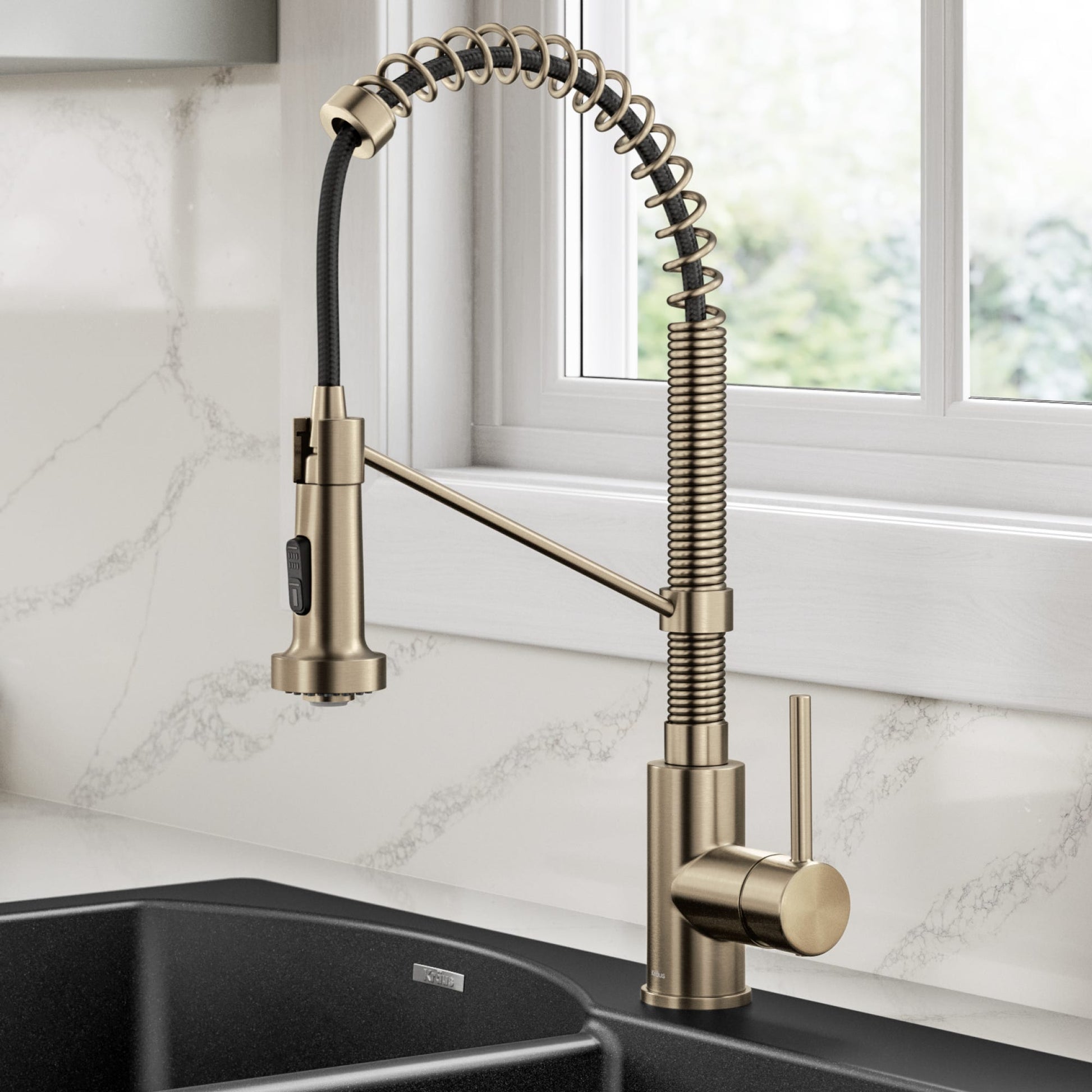 Spot Free Antique Champagne Bronze / Pull Down