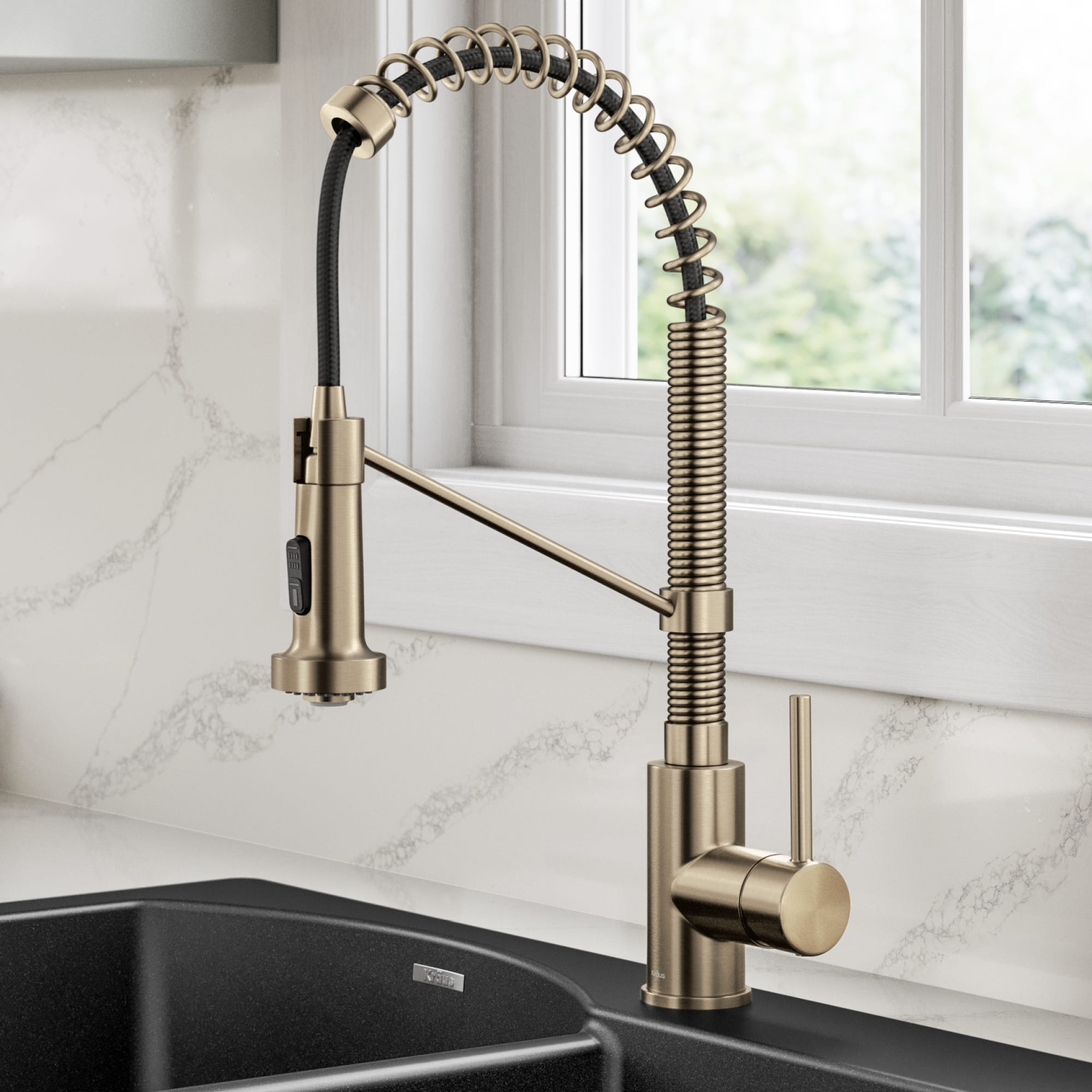 Spot Free Antique Champagne Bronze / Pull Down