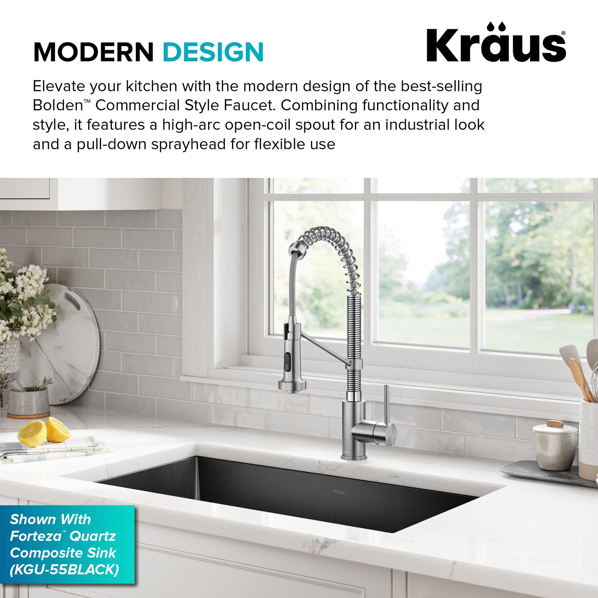 Stainless Steel / Chrome / Pull Down