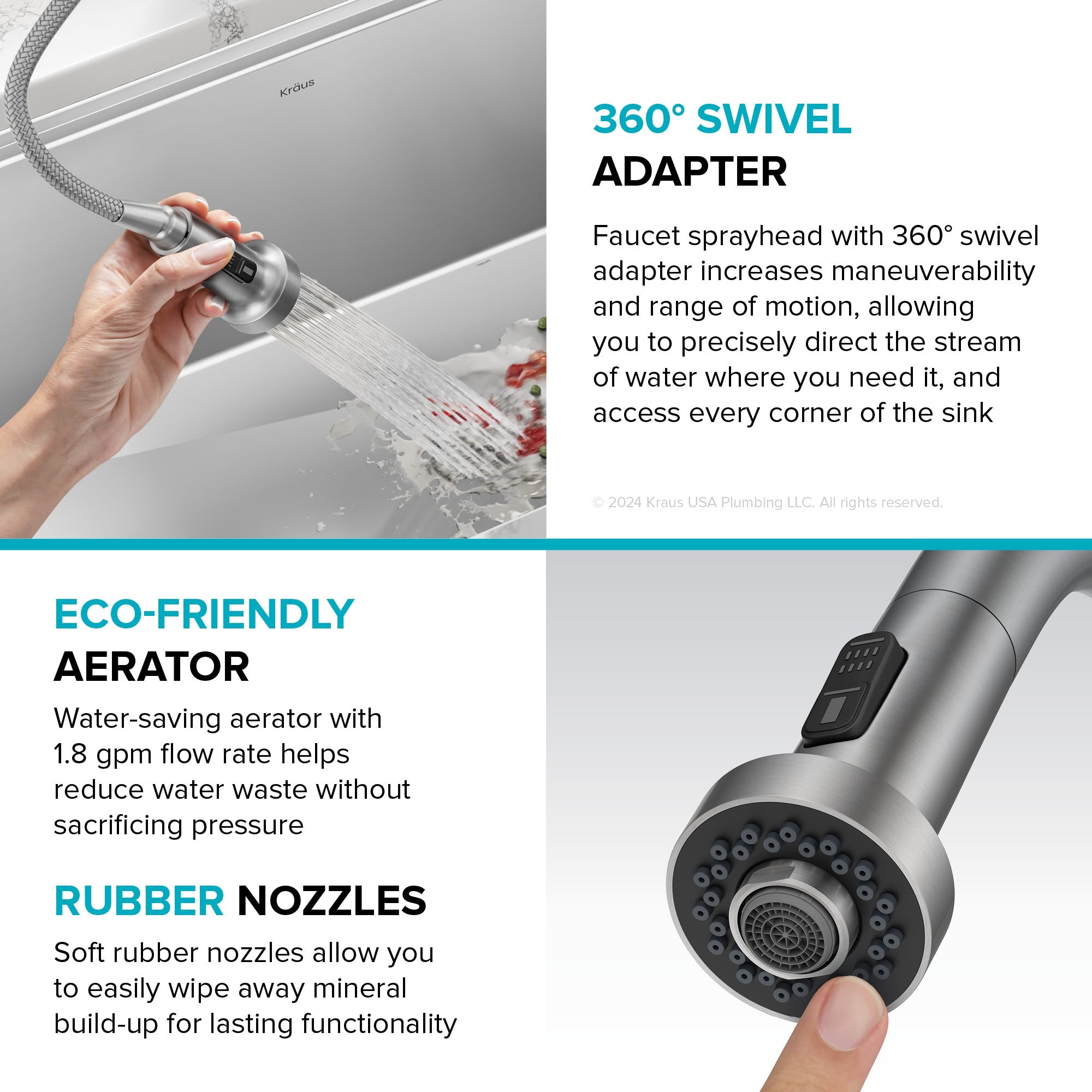 Spot Free Stainless Steel / Pull Down