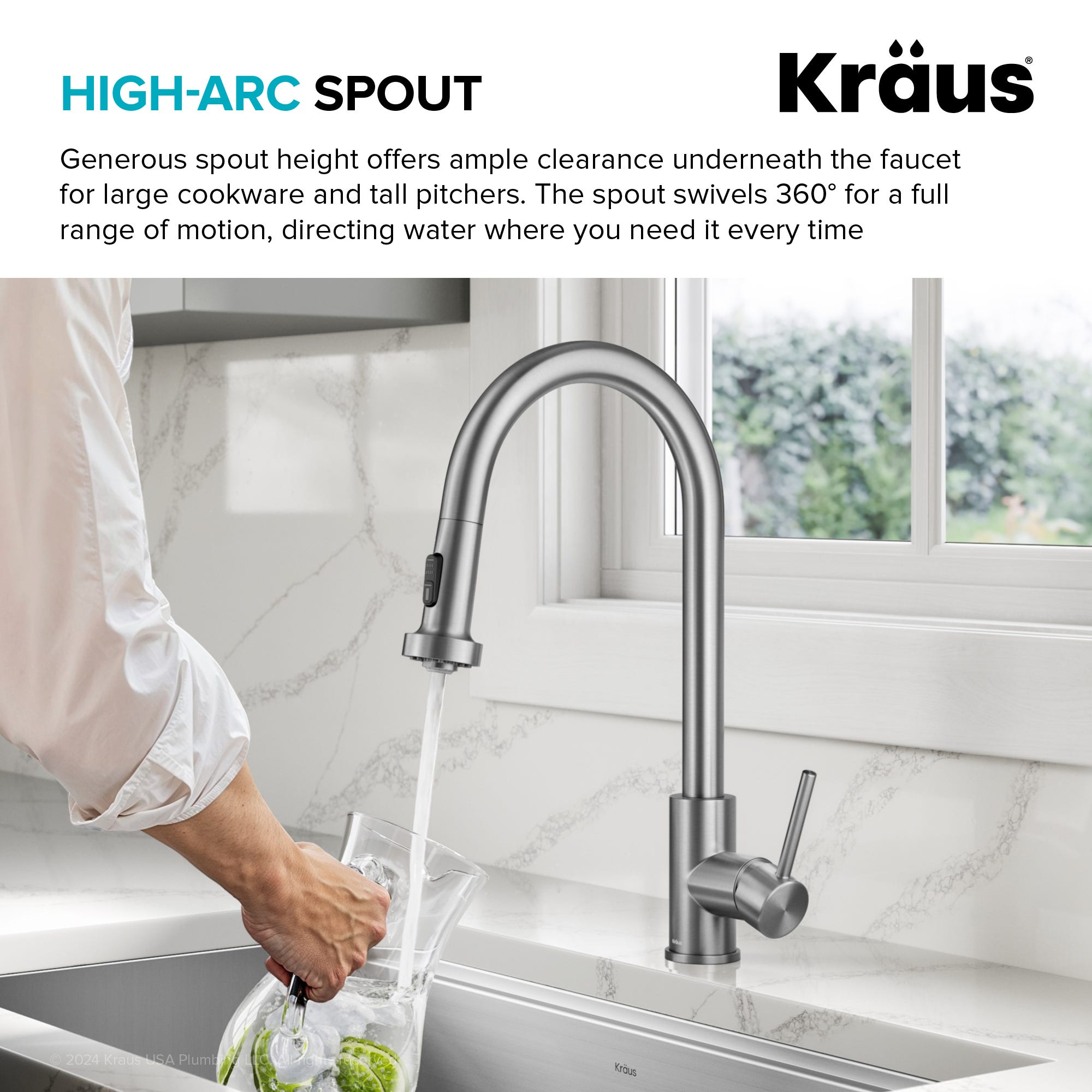 Spot Free Stainless Steel / Pull Down