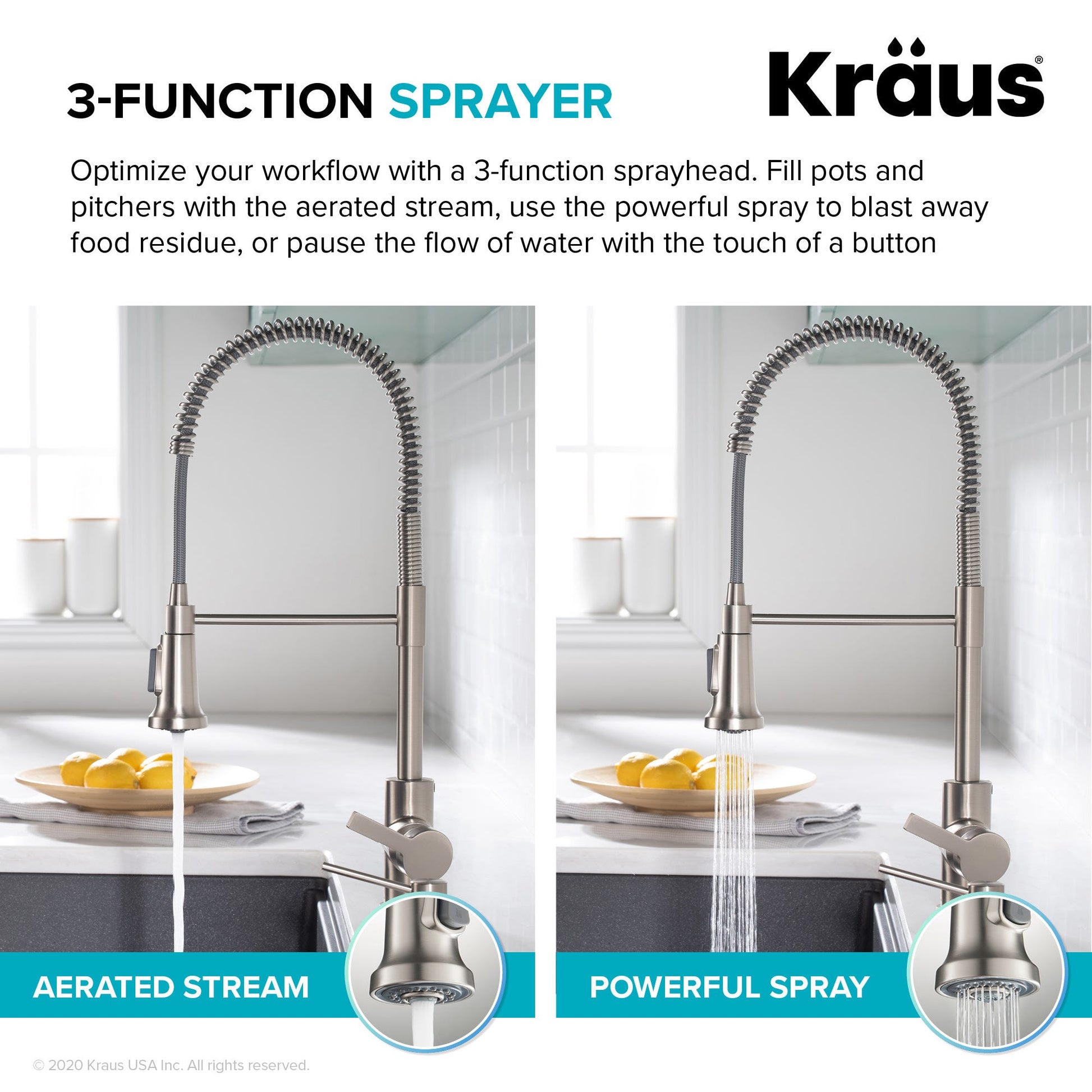 Spot Free Stainless Steel / Pull Down