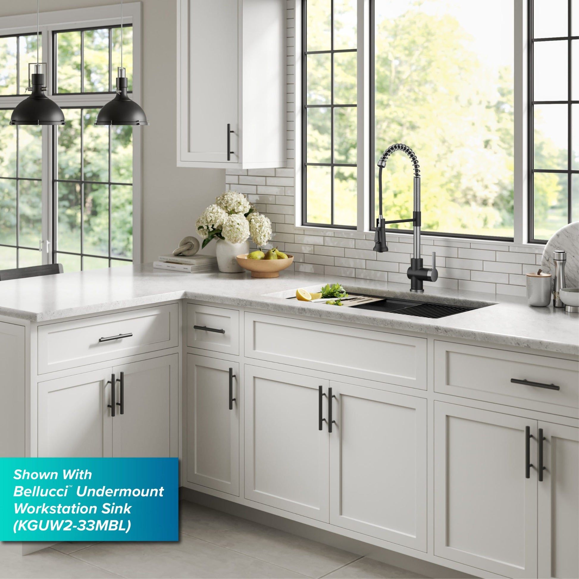 Spot Free Stainless Steel / Matte Black / Pull Down