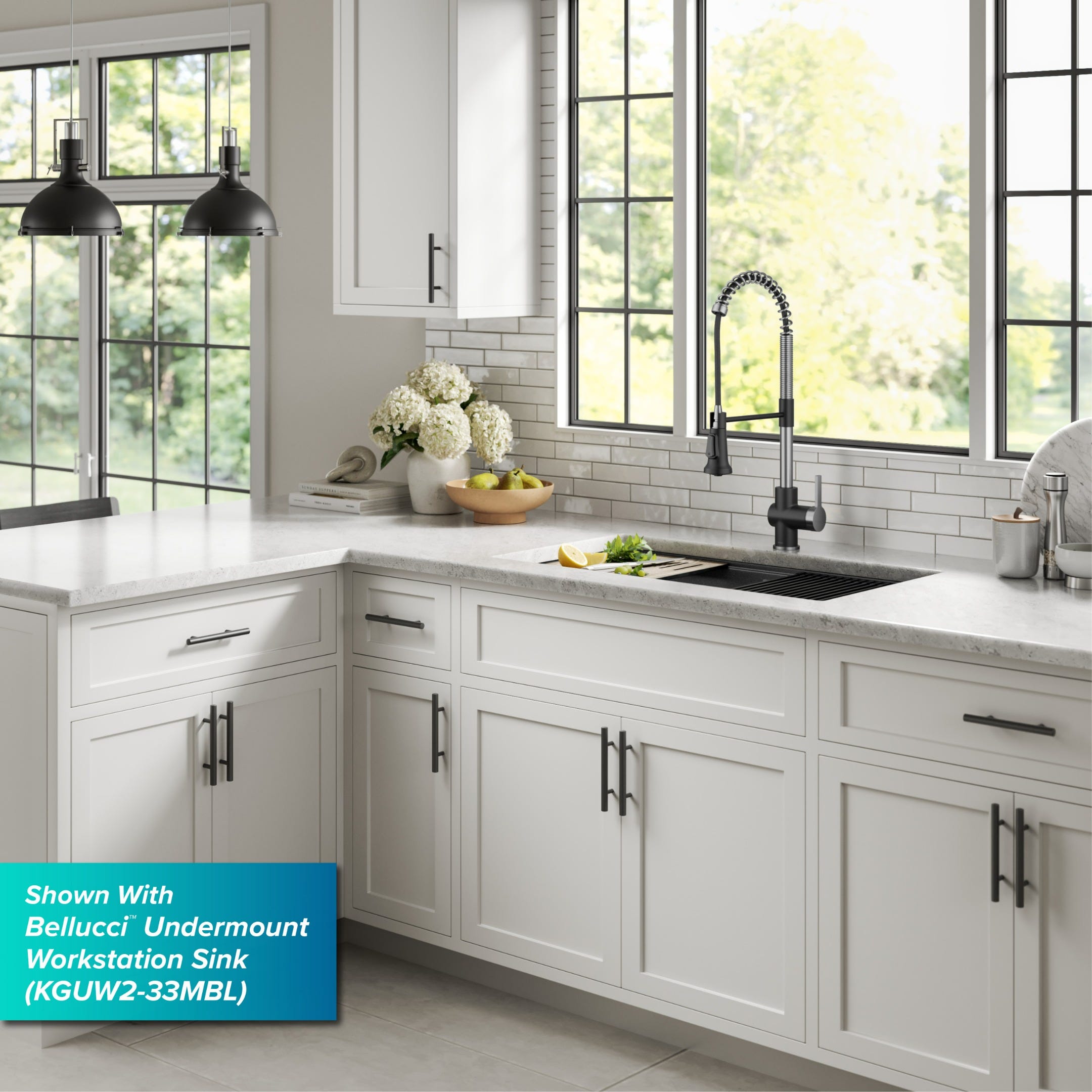 Spot Free Stainless Steel / Matte Black / Pull Down