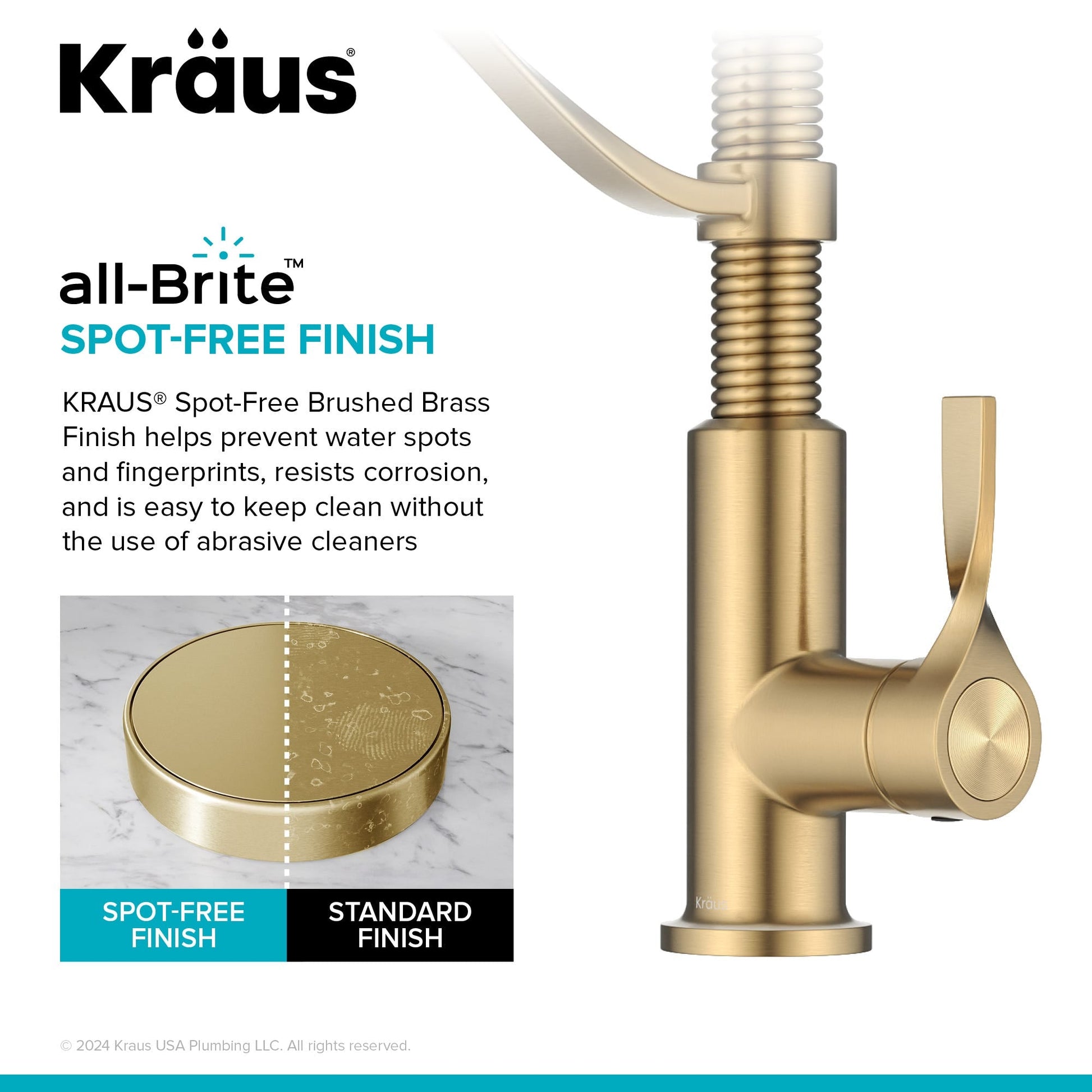 Spot Free Brushed Brass