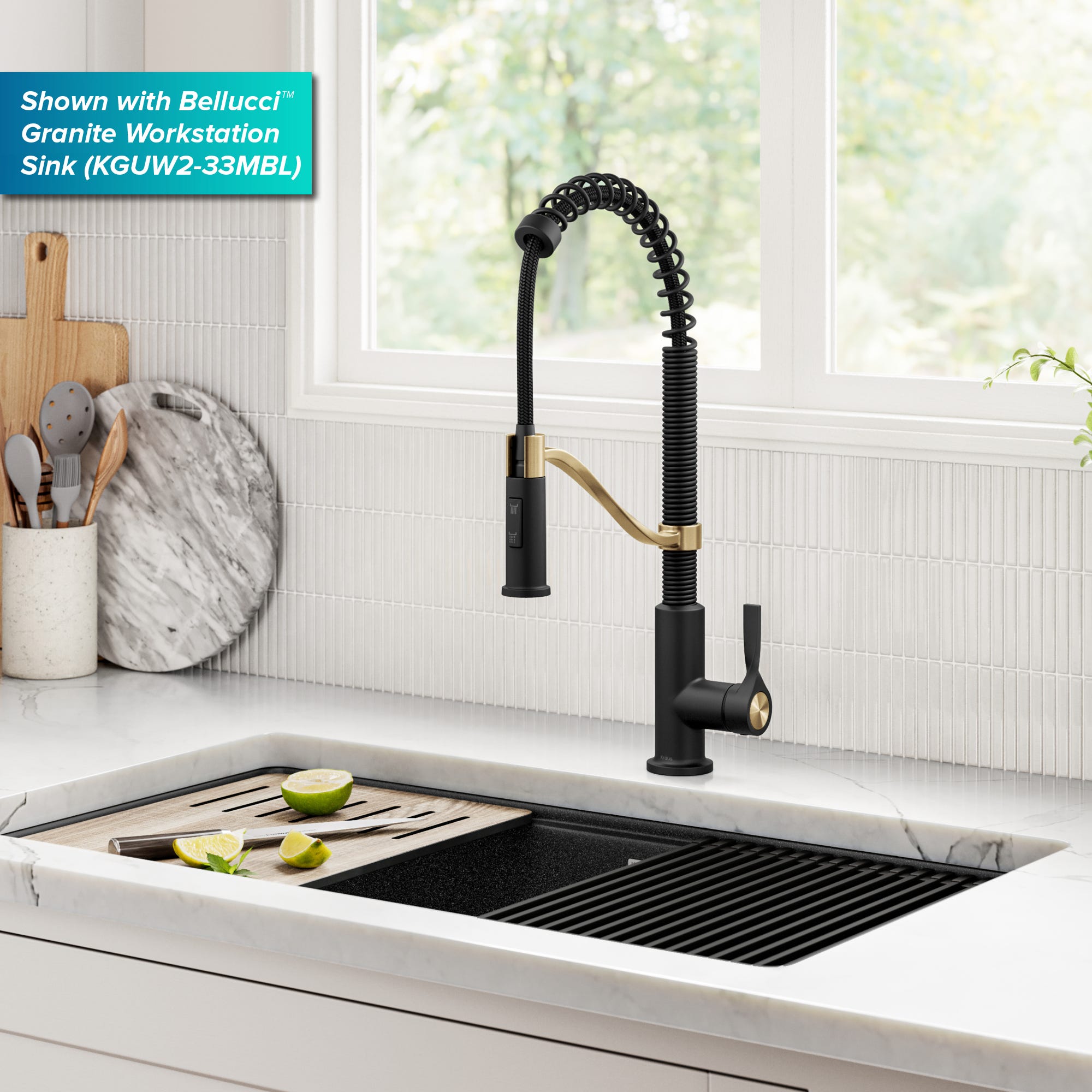 Spot Free Brushed Brass / Matte Black