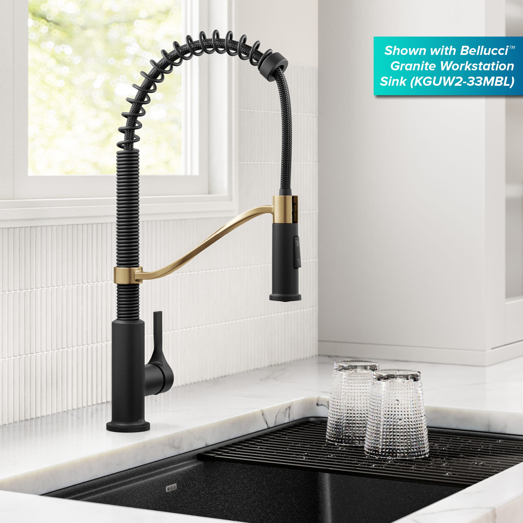 Spot Free Brushed Brass / Matte Black