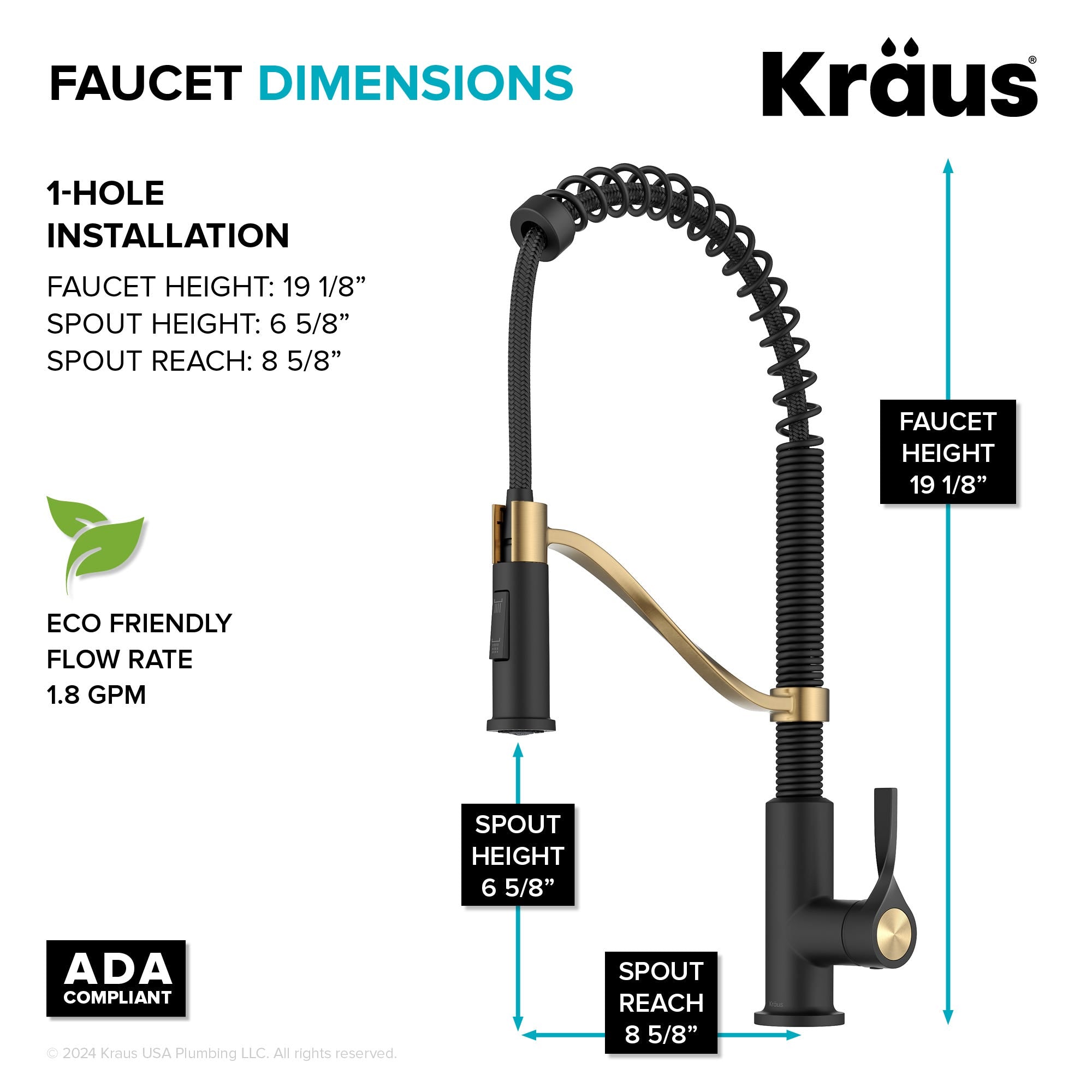 Spot Free Brushed Brass / Matte Black
