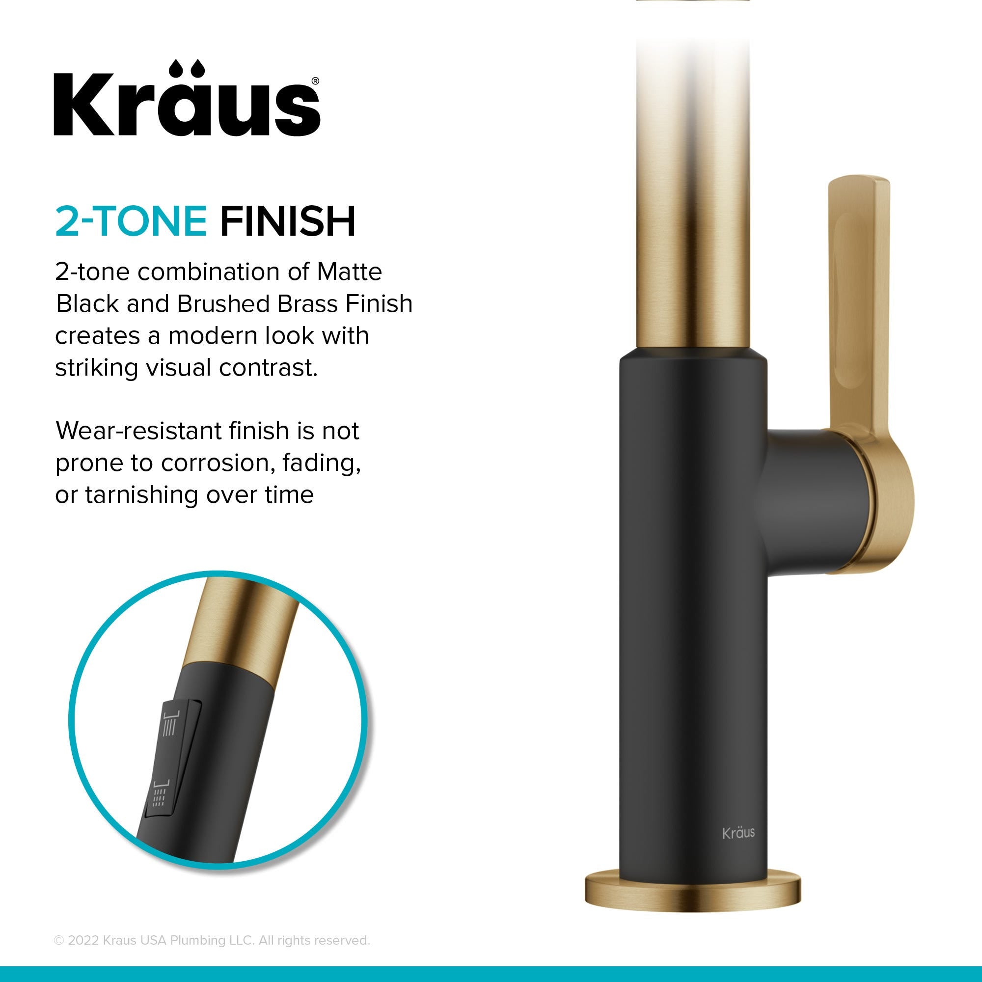 Brushed Brass / Matte Black