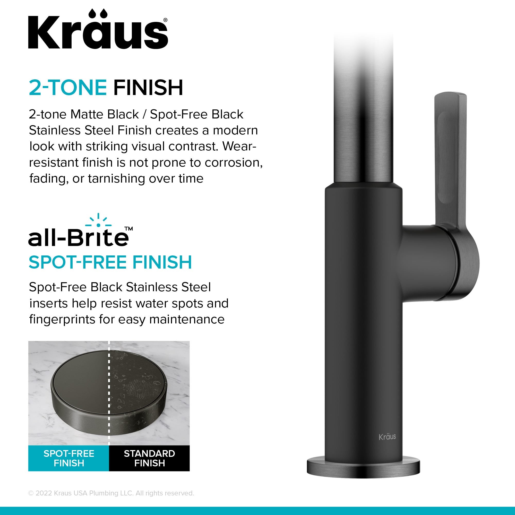 Matte Black / Spot Free Black Stainless