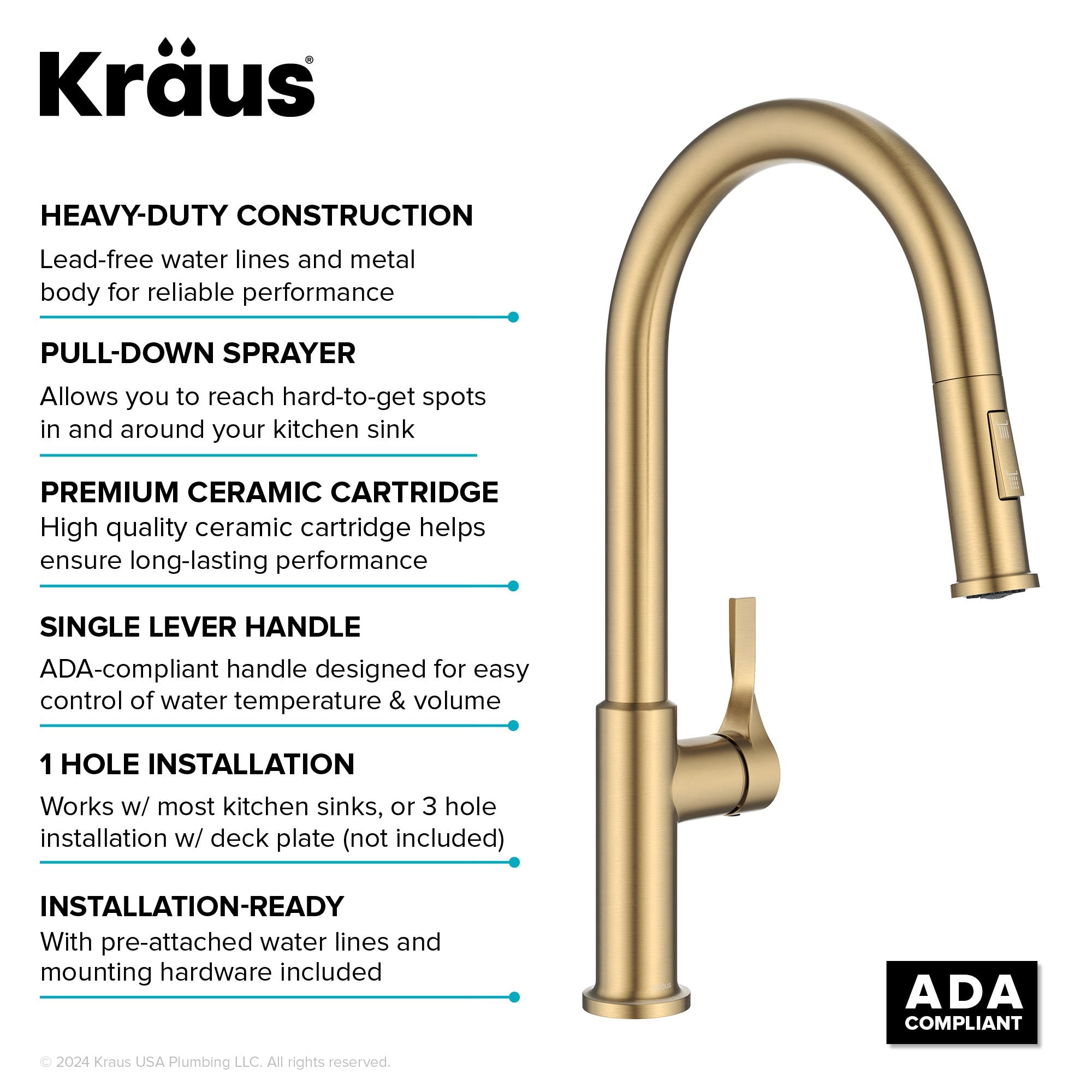 Spot Free Brushed Brass