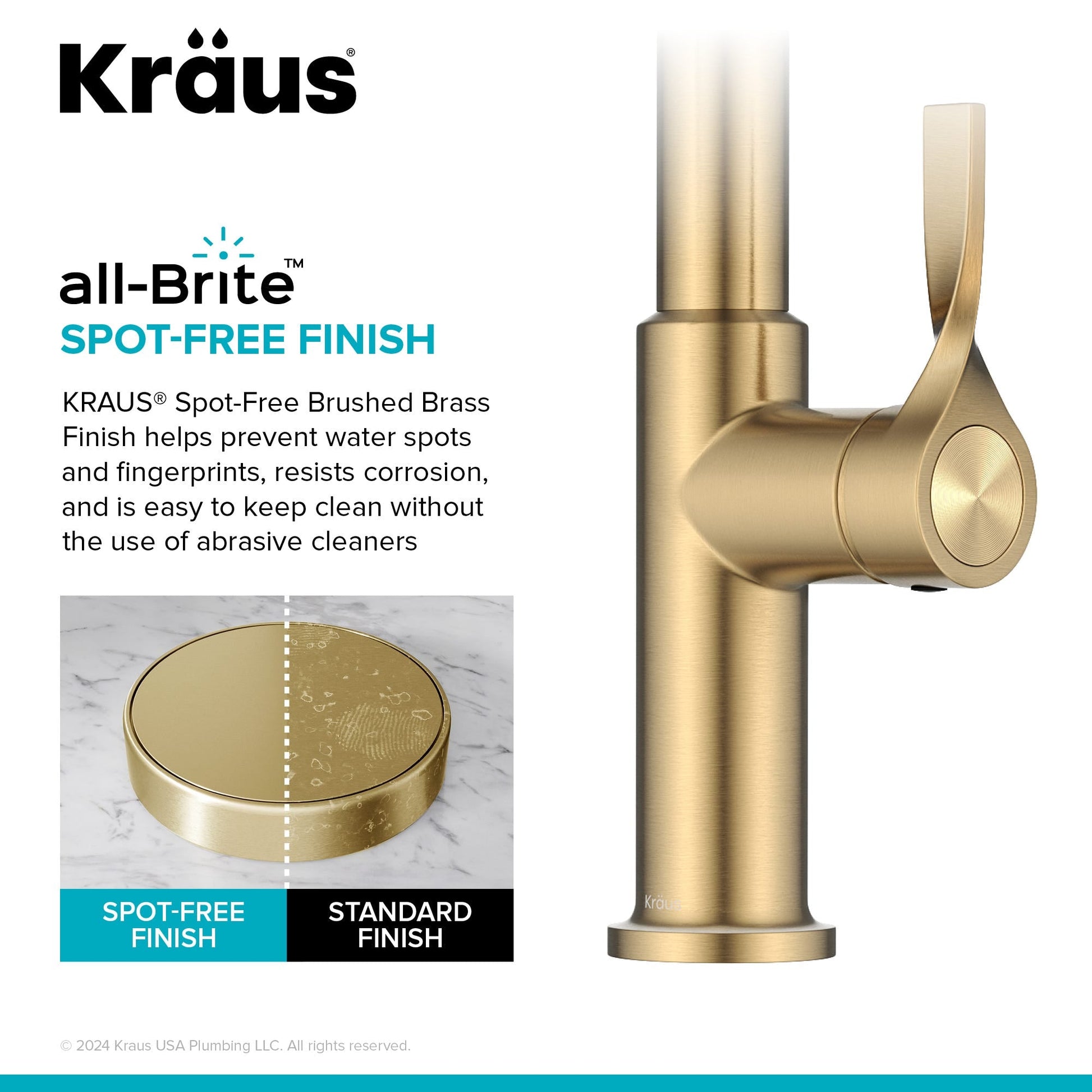 Spot Free Brushed Brass