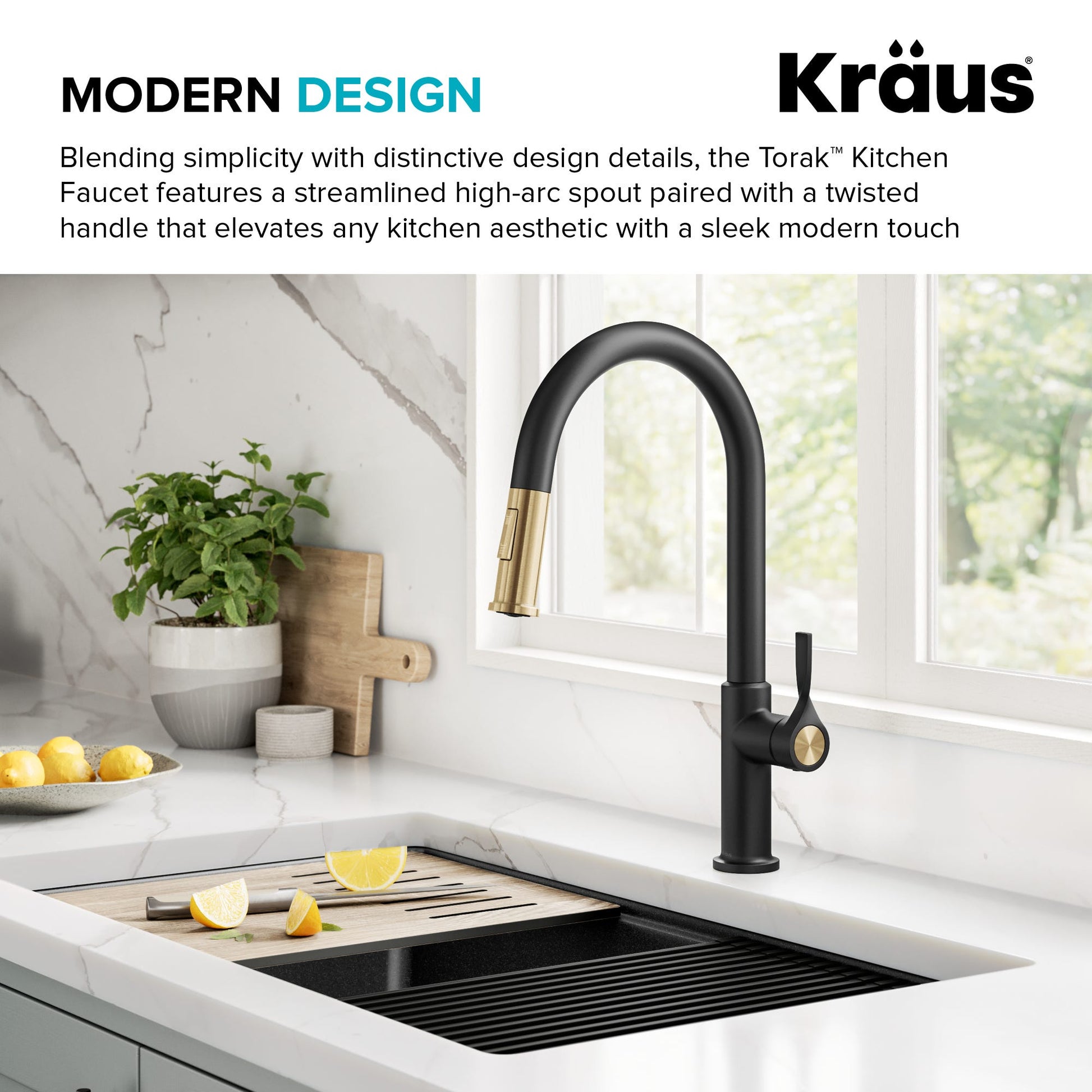 Spot Free Brushed Brass / Matte Black
