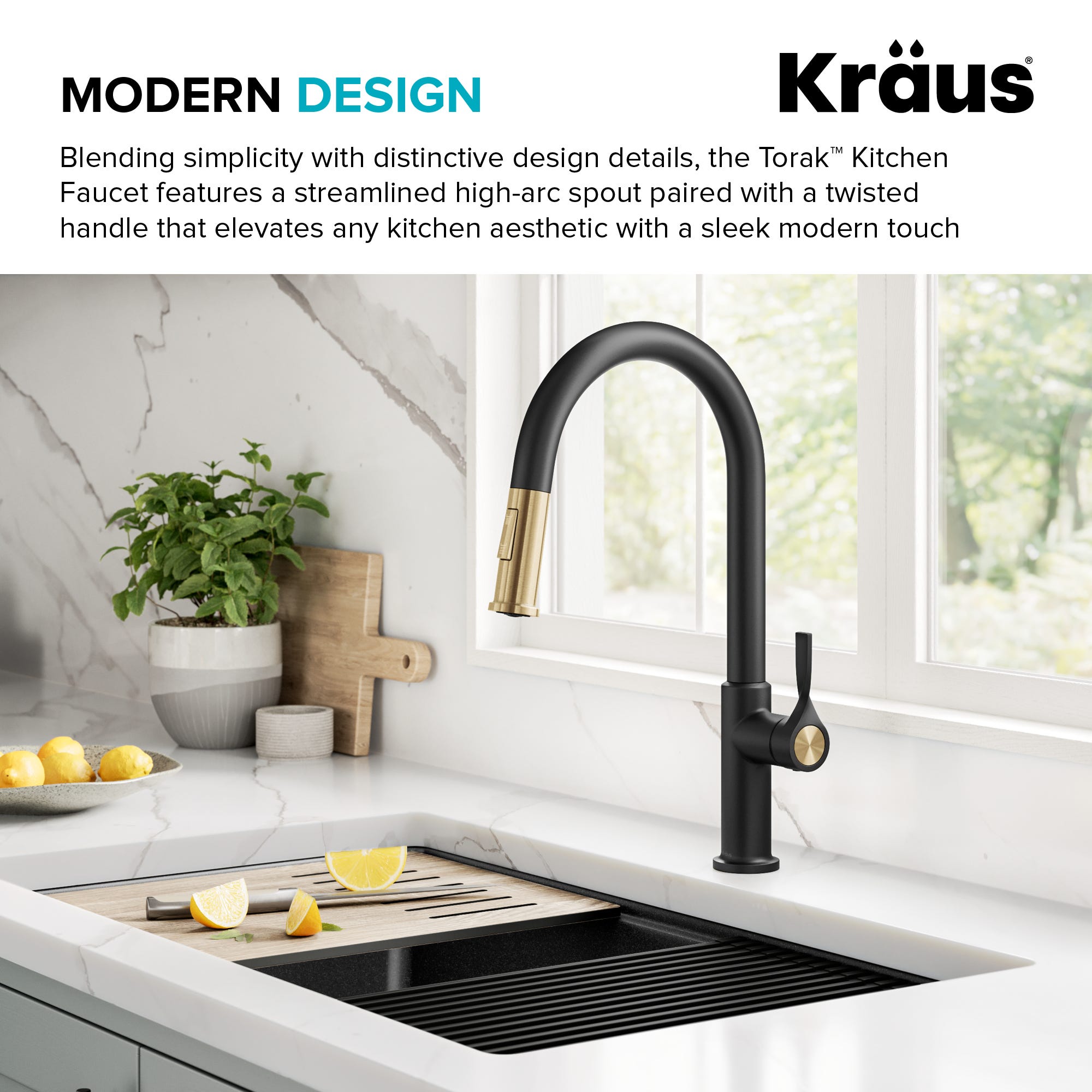 Spot Free Brushed Brass / Matte Black