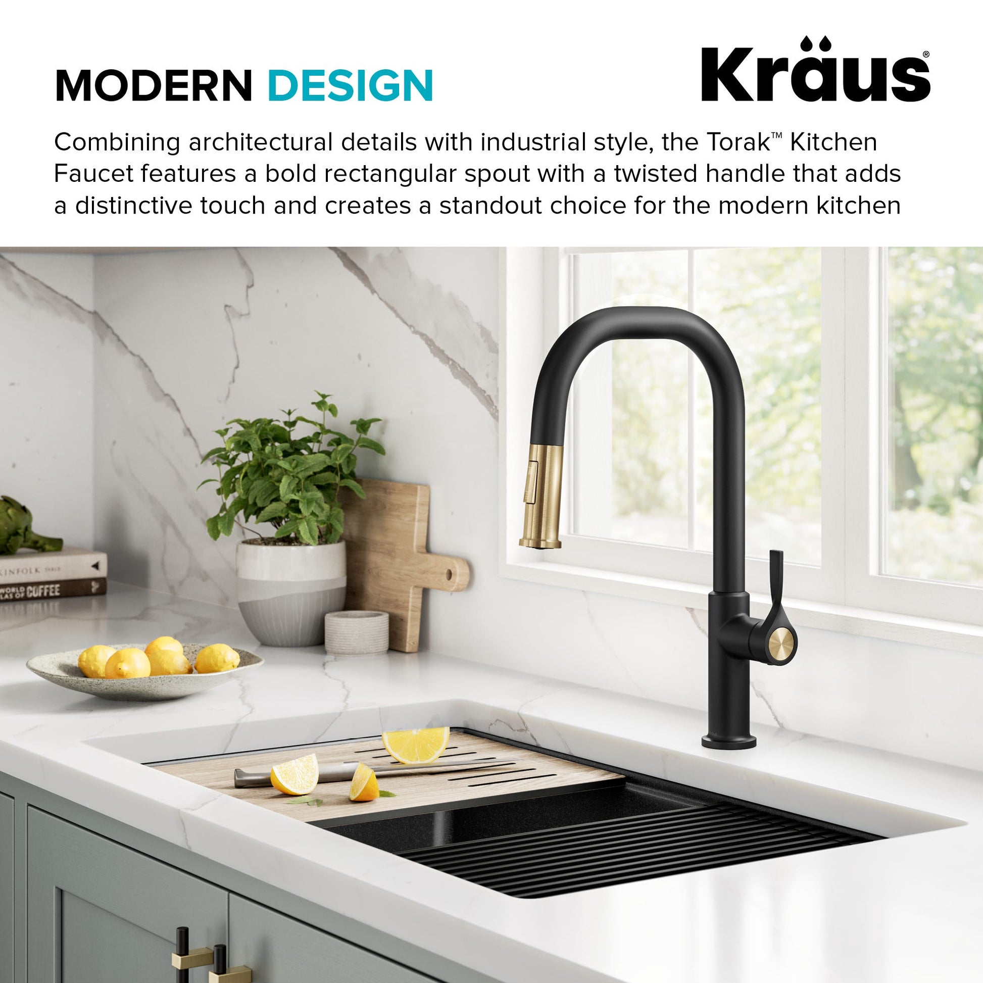 Spot Free Brushed Brass / Matte Black