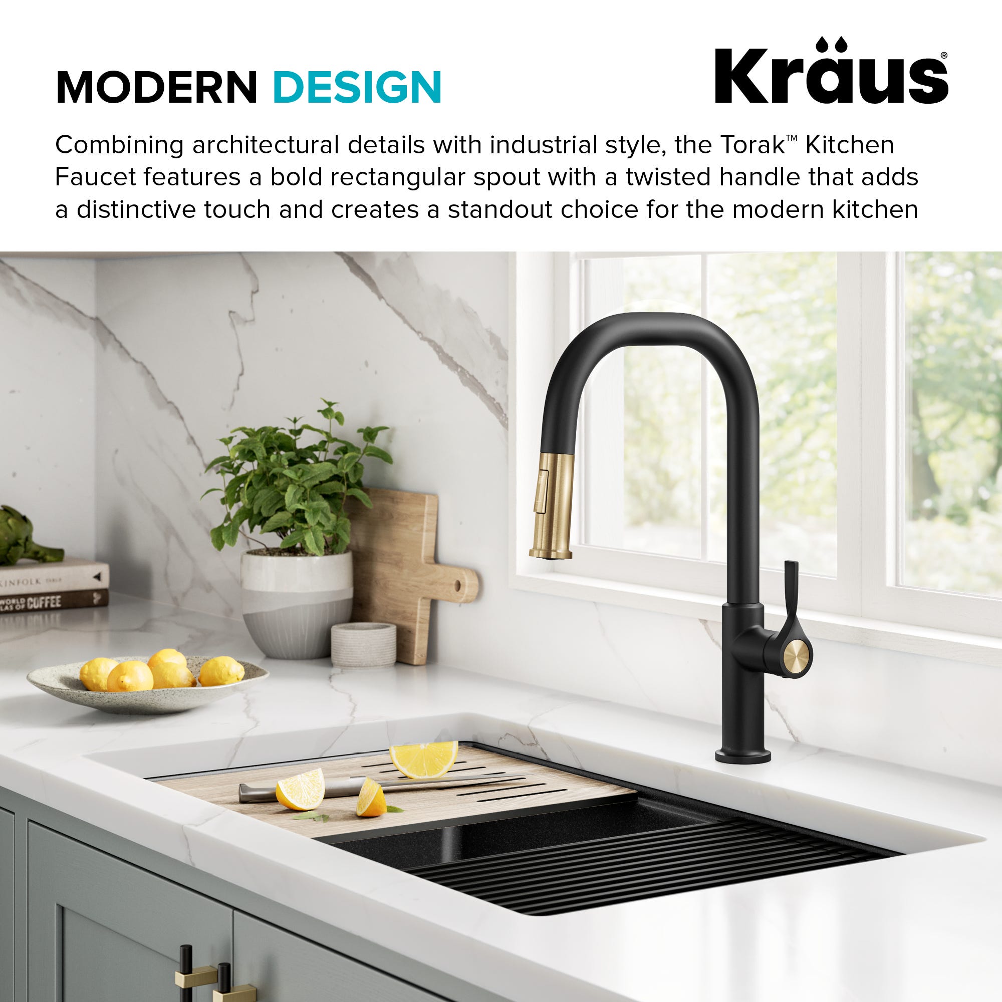 Spot Free Brushed Brass / Matte Black