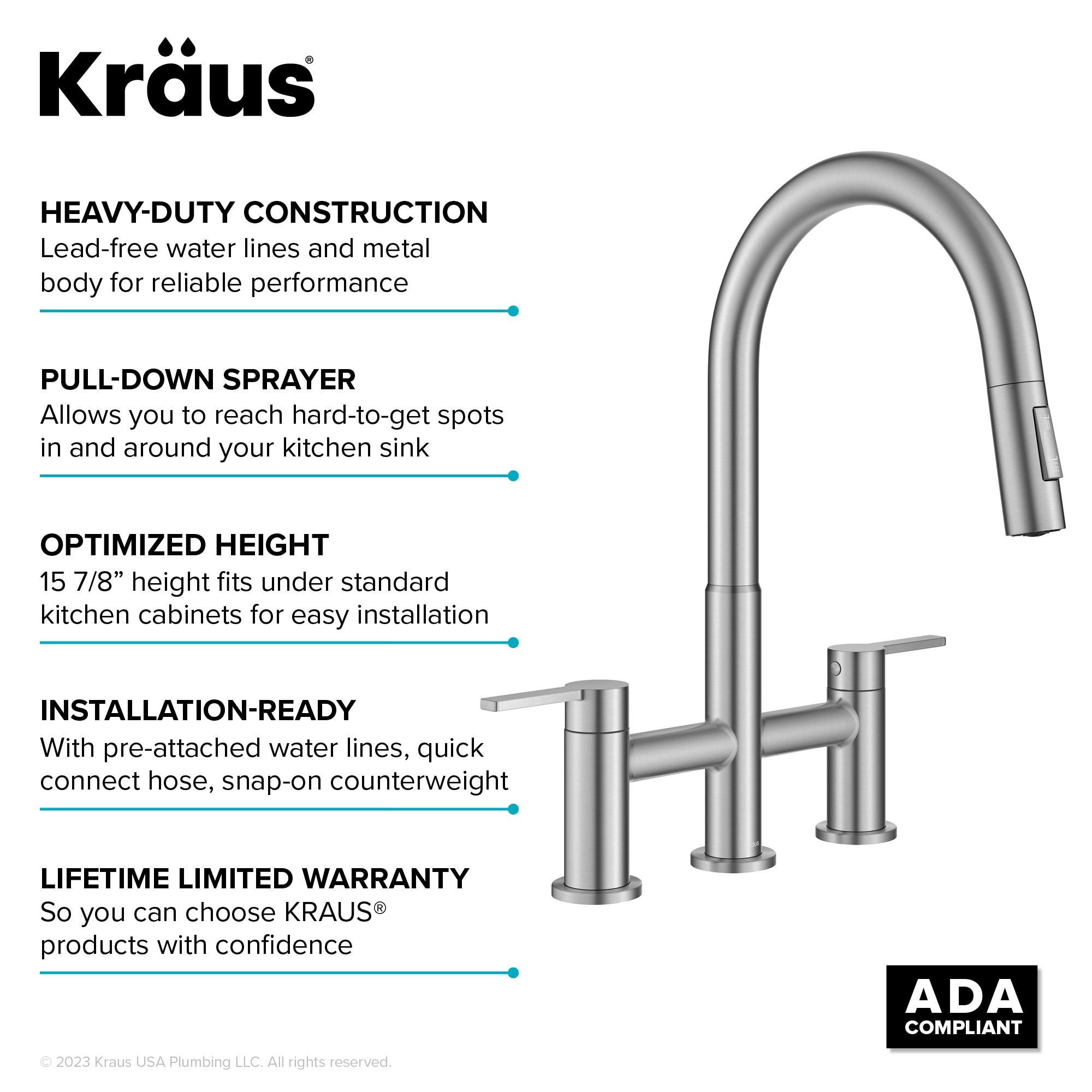 Spot Free Stainless Steel / Pull Down