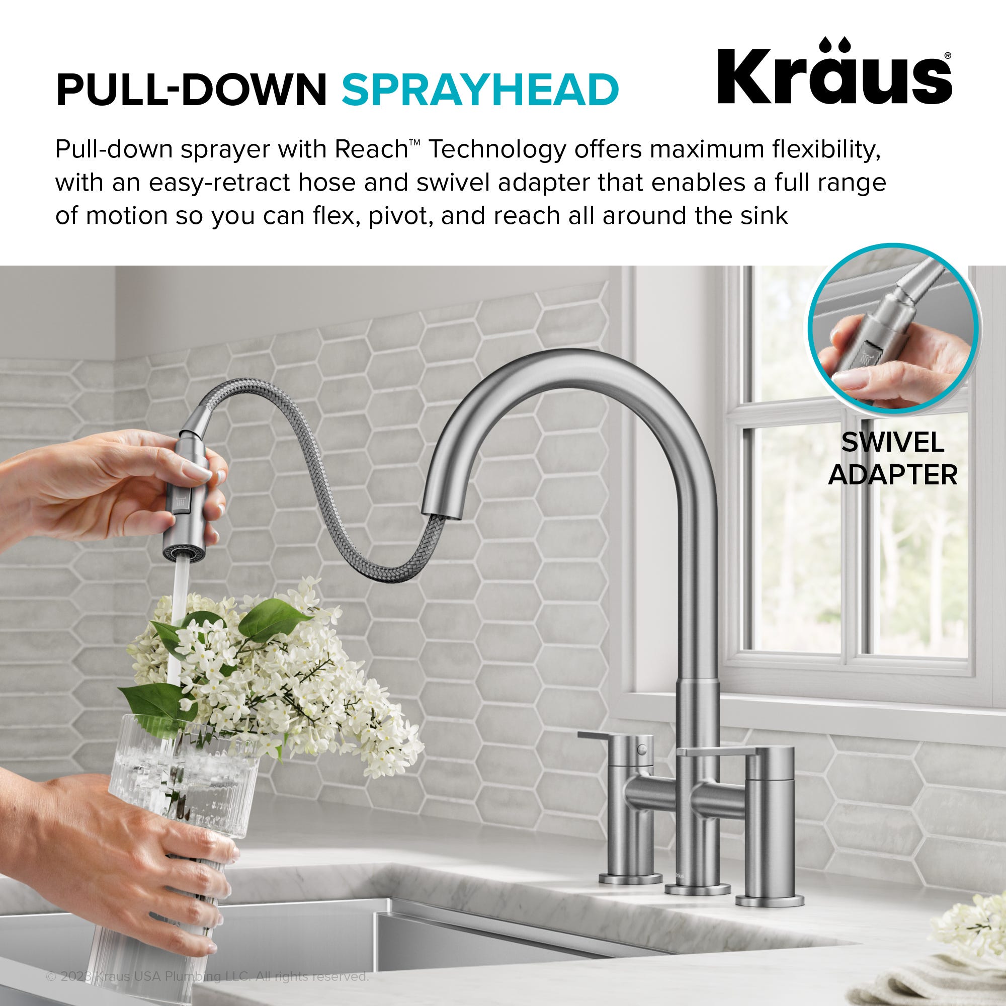 Spot Free Stainless Steel / Pull Down