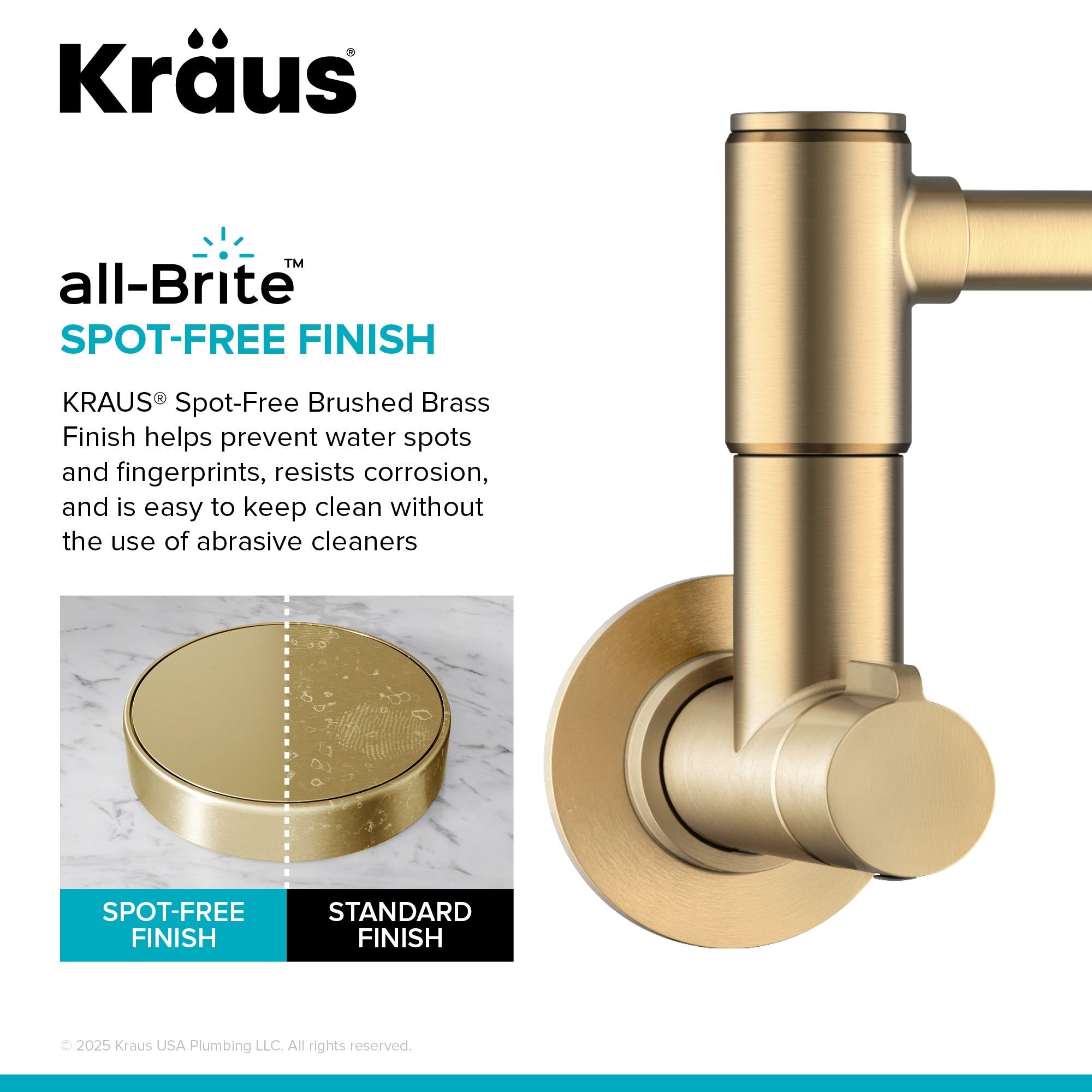 Spot Free Brushed Brass