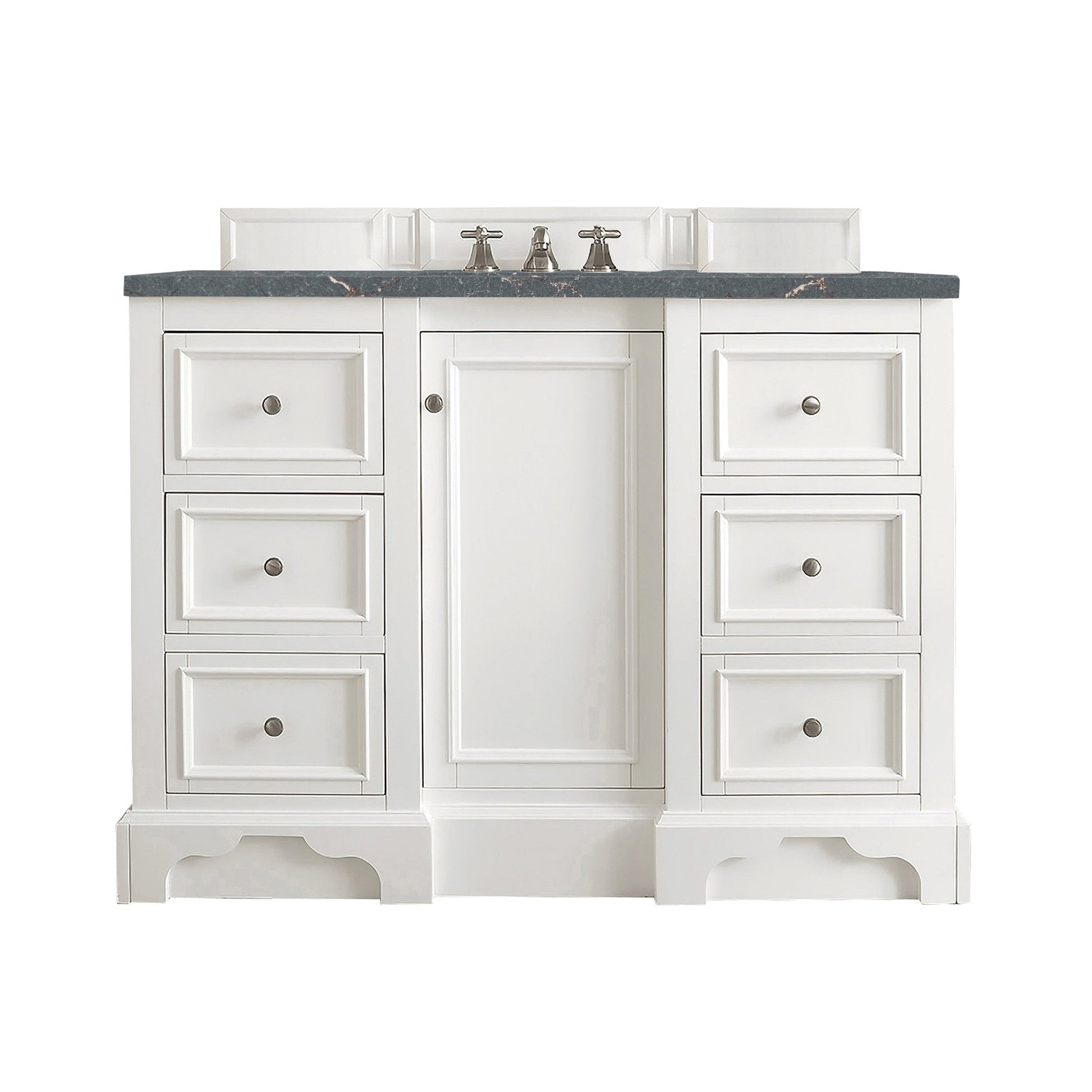 Bright White / Parisien Bleu - 3 Faucet Holes