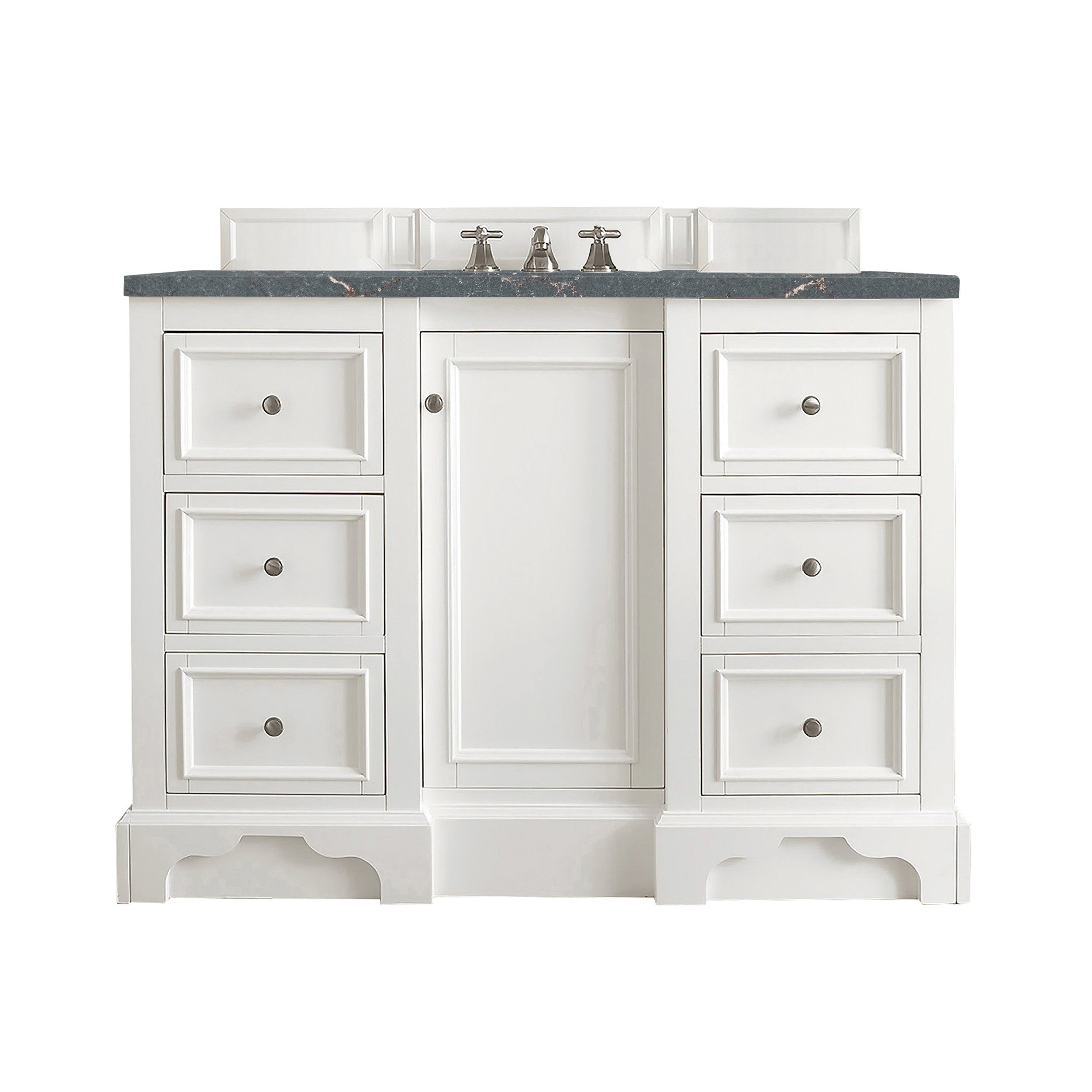 Bright White / Parisien Bleu - 3 Faucet Holes