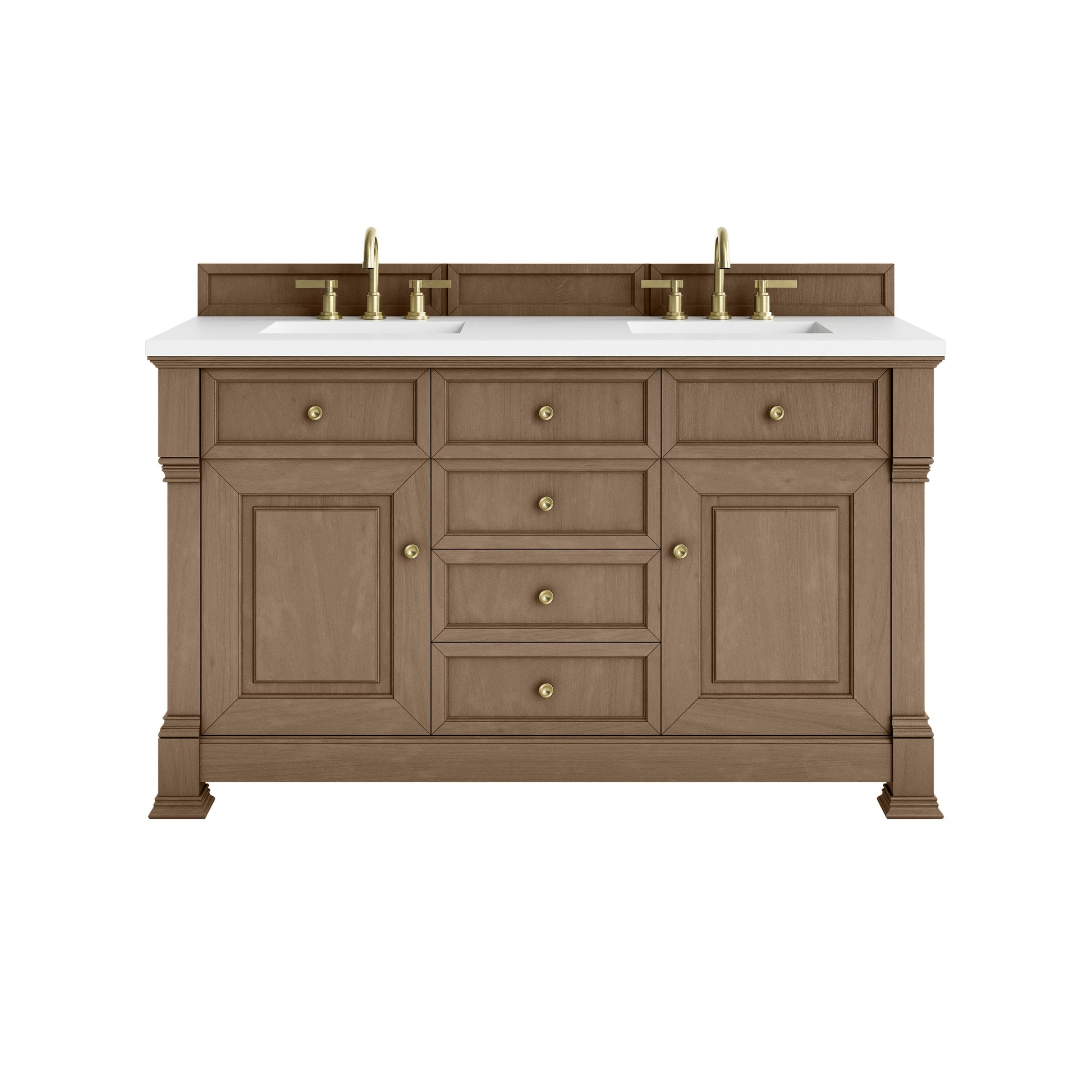 Pecan / White Zeus - 3 Faucet Holes