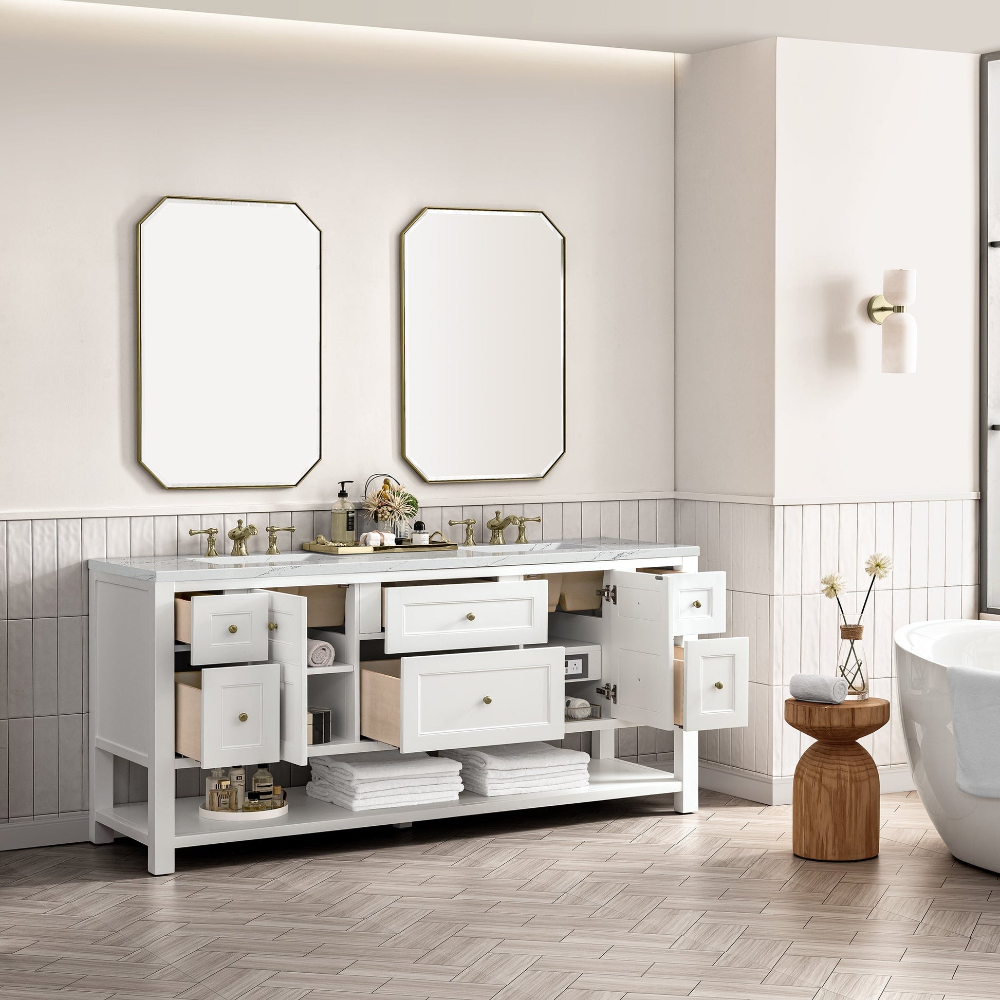Bright White / Ethereal Noctis - 3 Faucet Holes