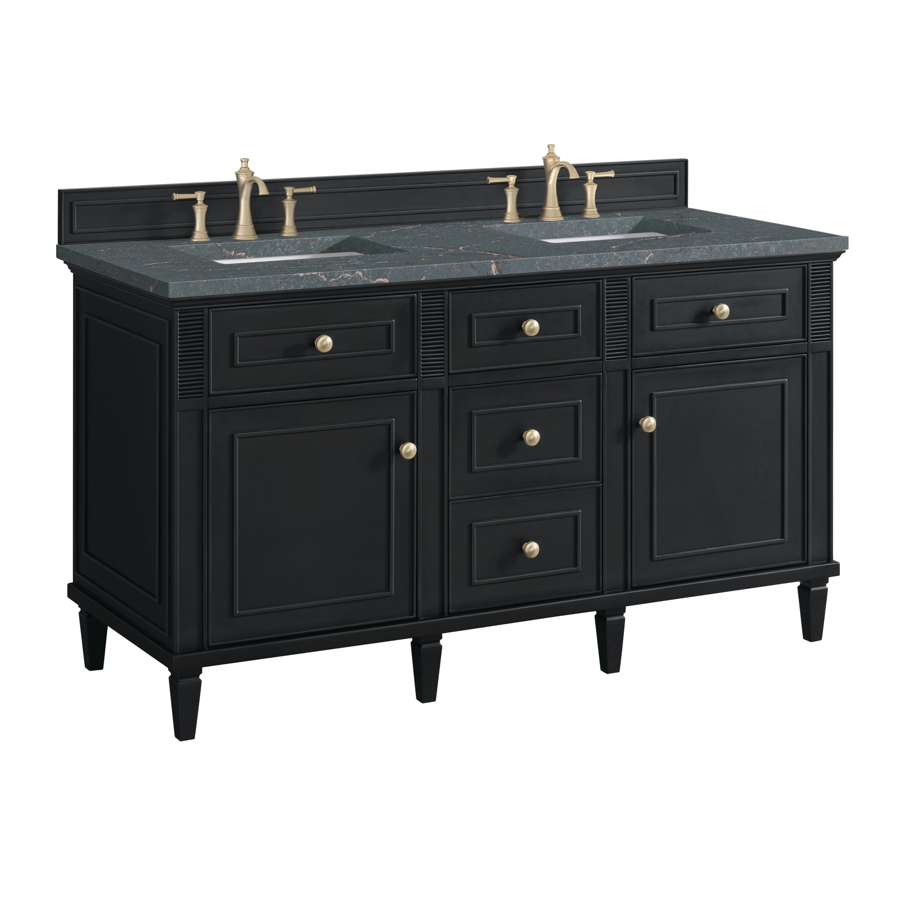 Black Onyx / Parisien Bleu - 3 Faucet Holes