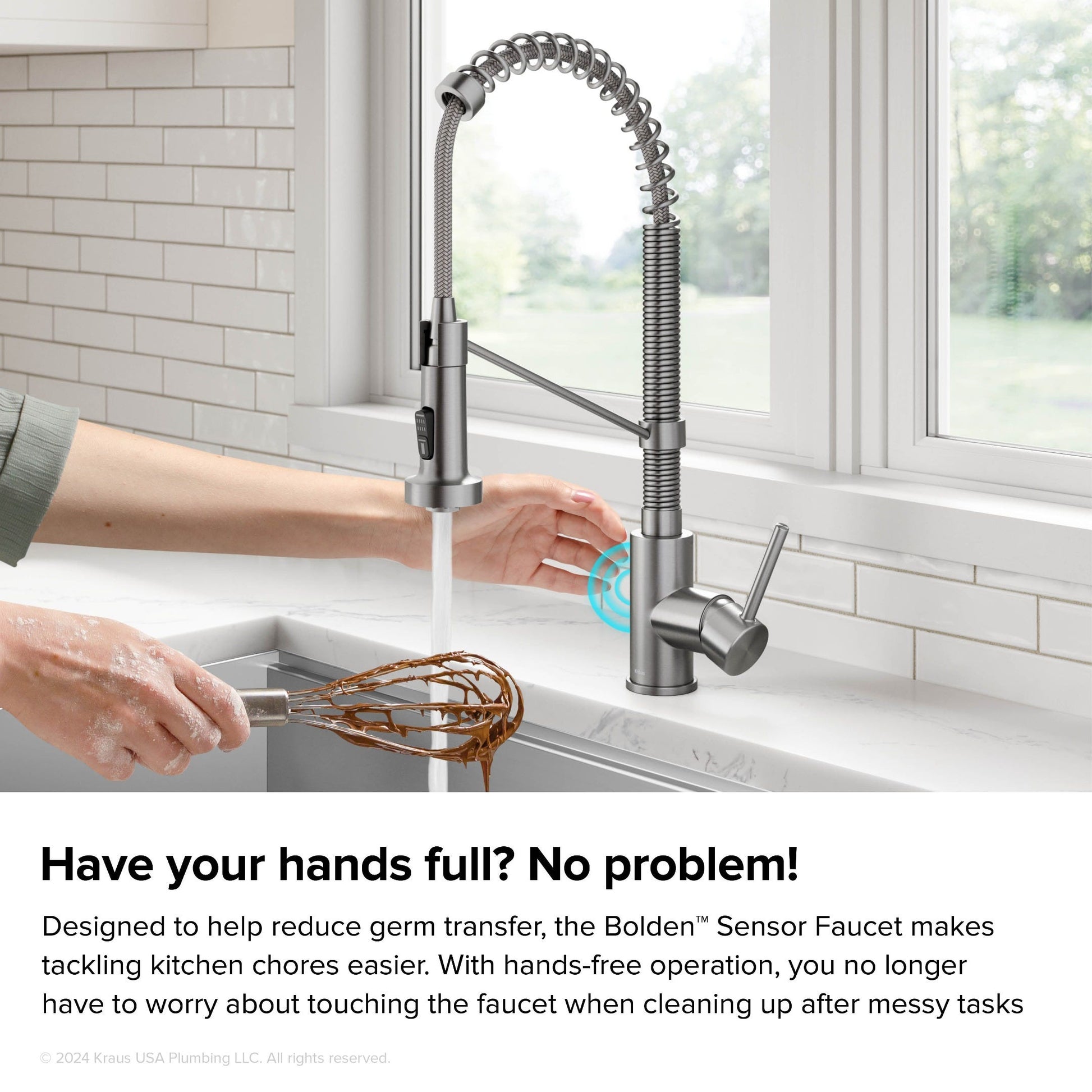 Spot Free Stainless Steel / Matte Black / Sensor
