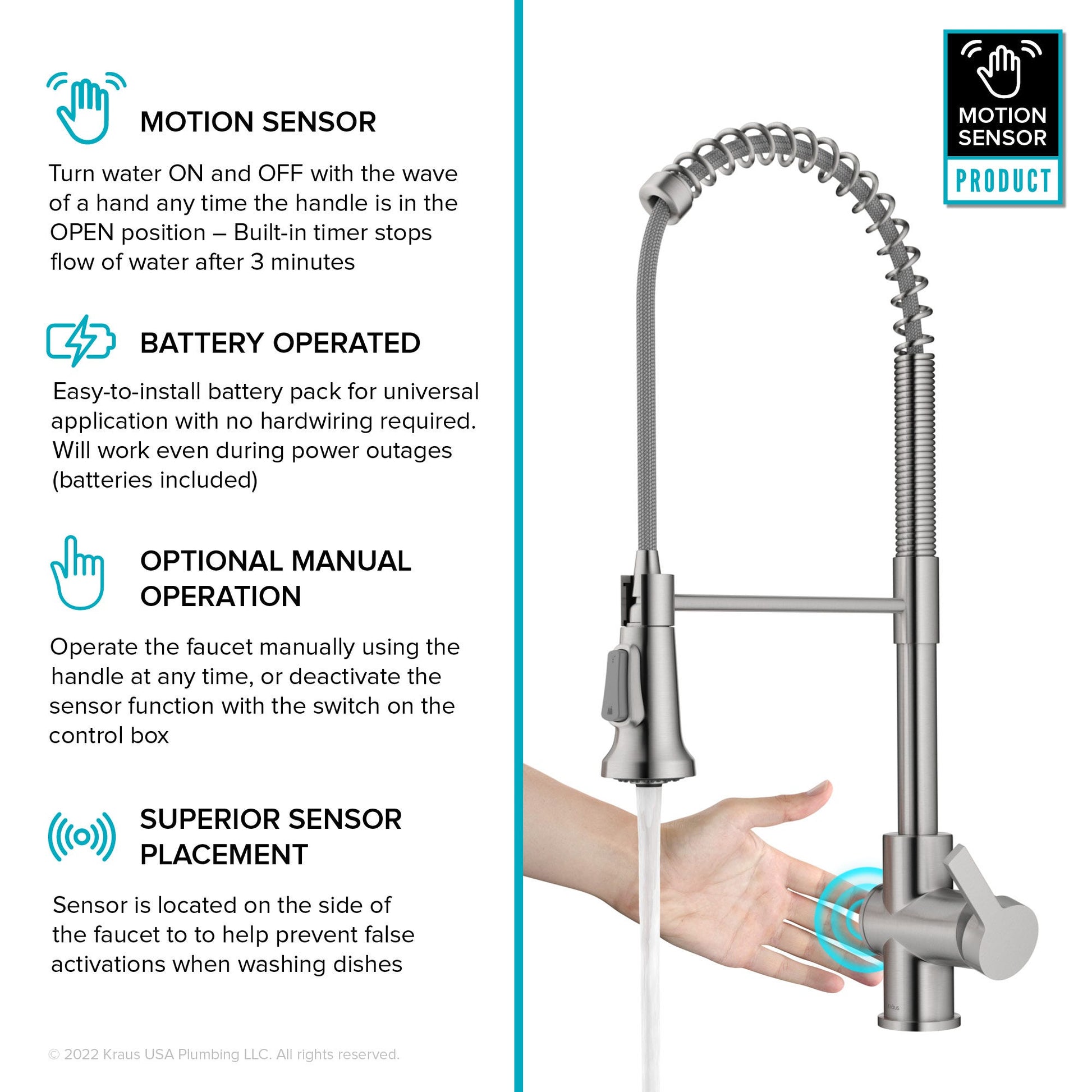 Spot Free Stainless Steel / Sensor