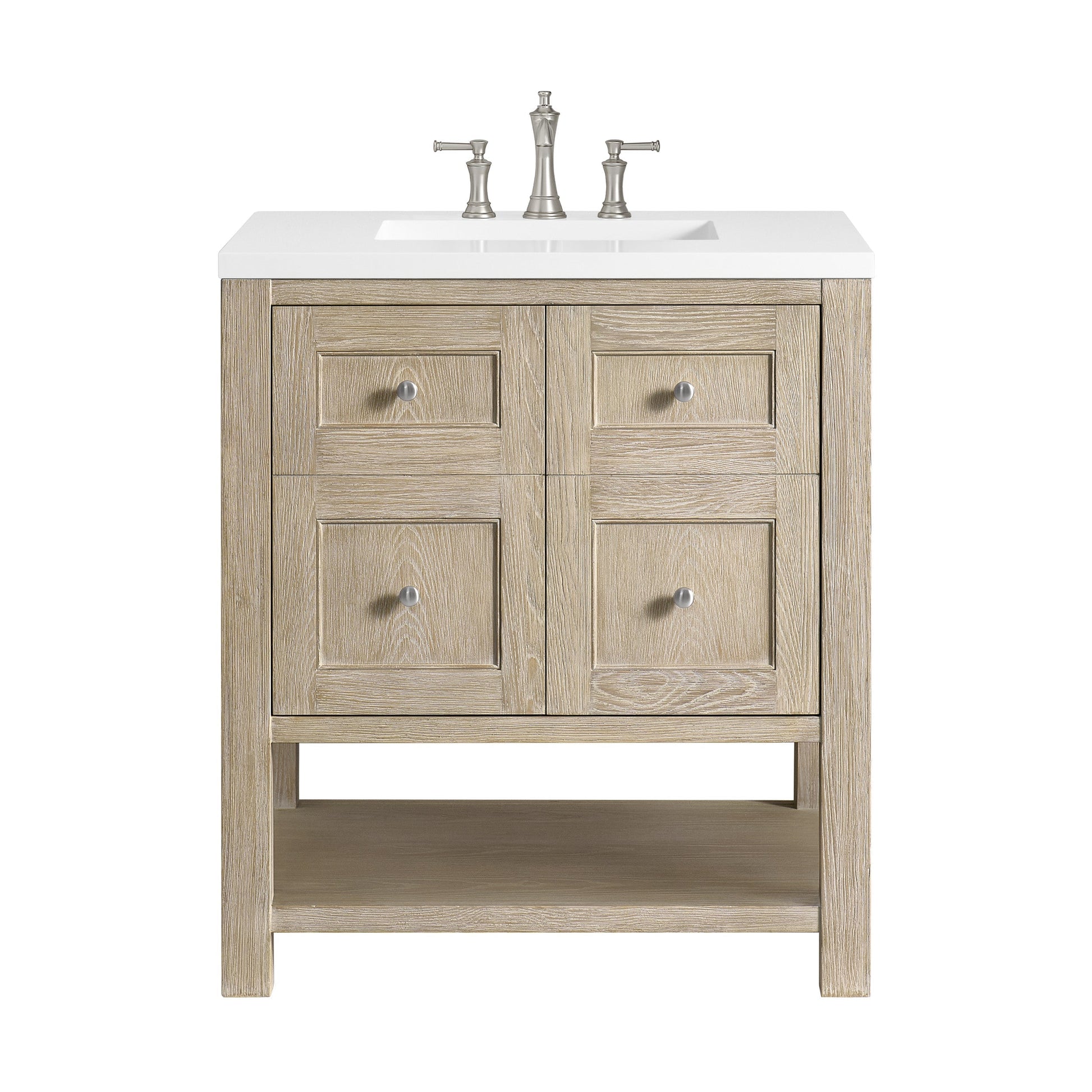 Whitewashed Oak / White Zeus - 3 Faucet Holes