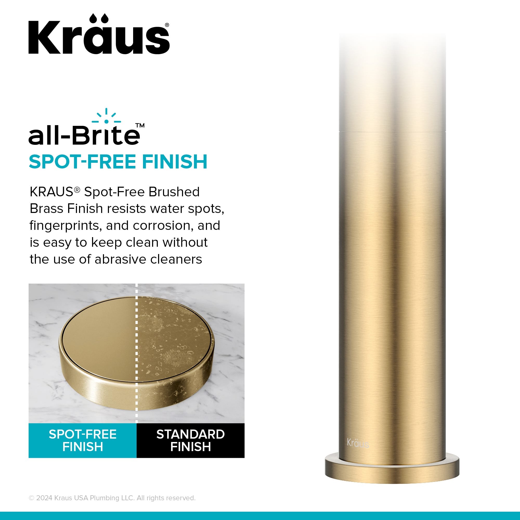 Spot Free Brushed Brass