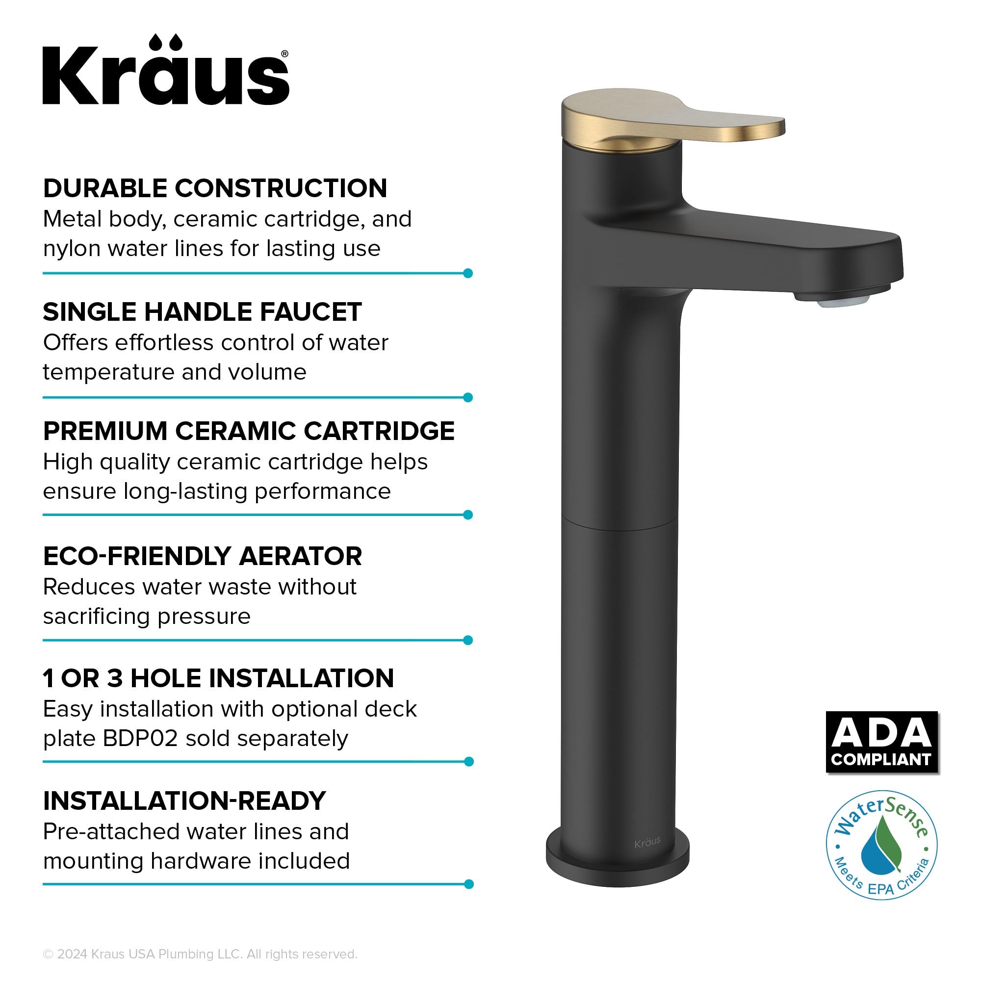 Spot Free Brushed Brass / Matte Black