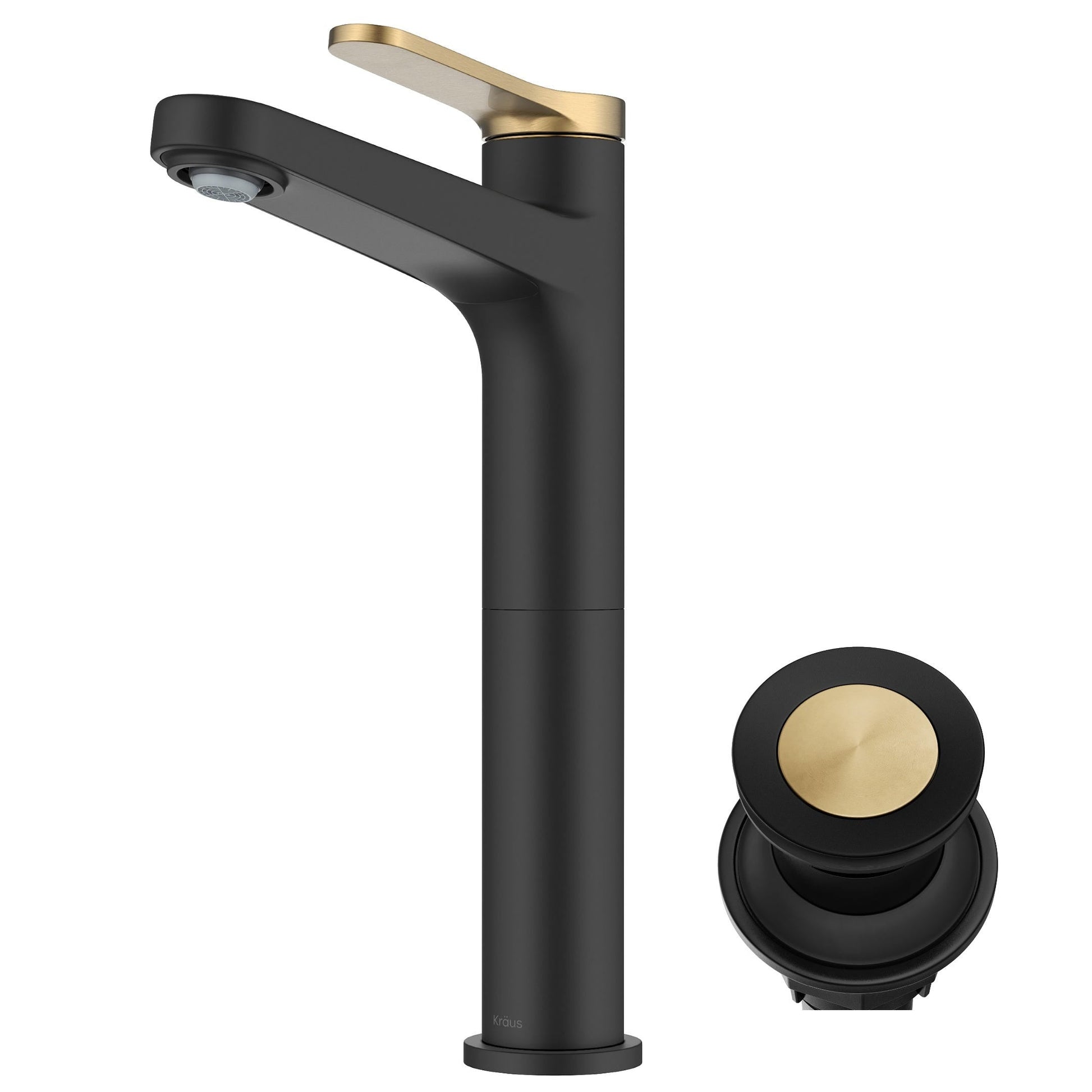 Spot Free Brushed Brass / Matte Black