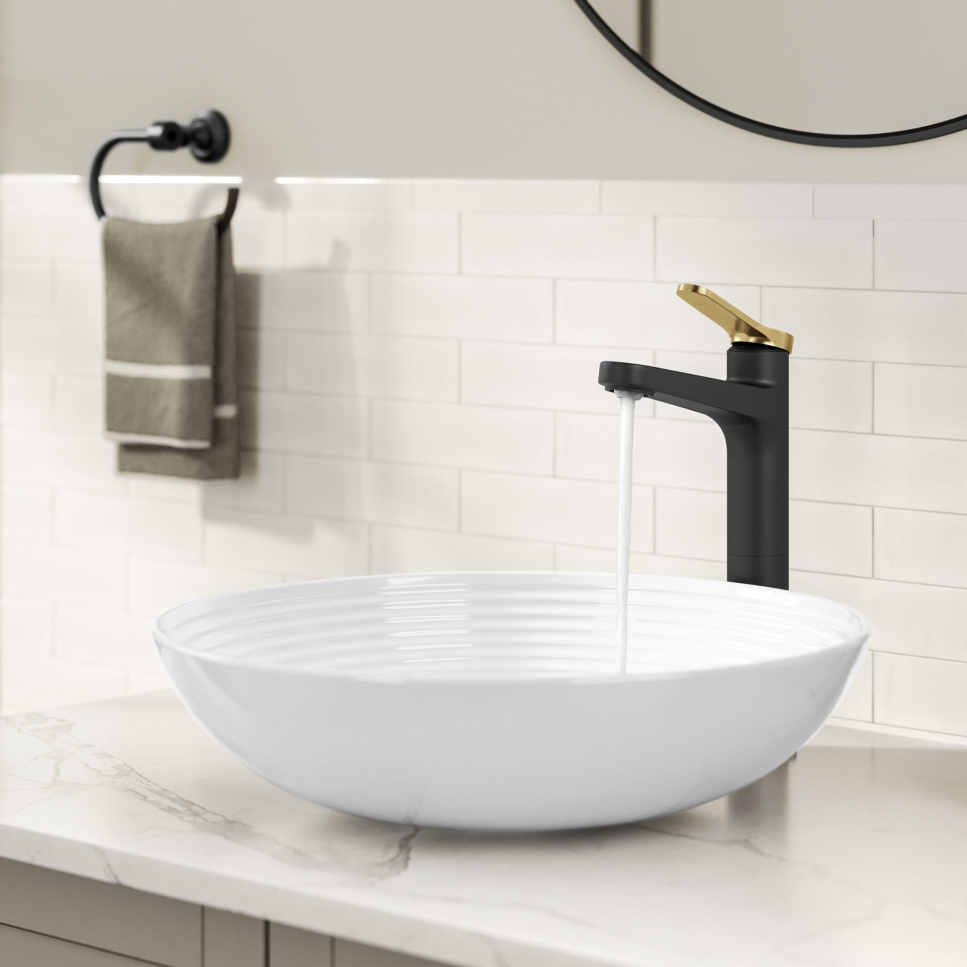 Spot Free Brushed Brass / Matte Black