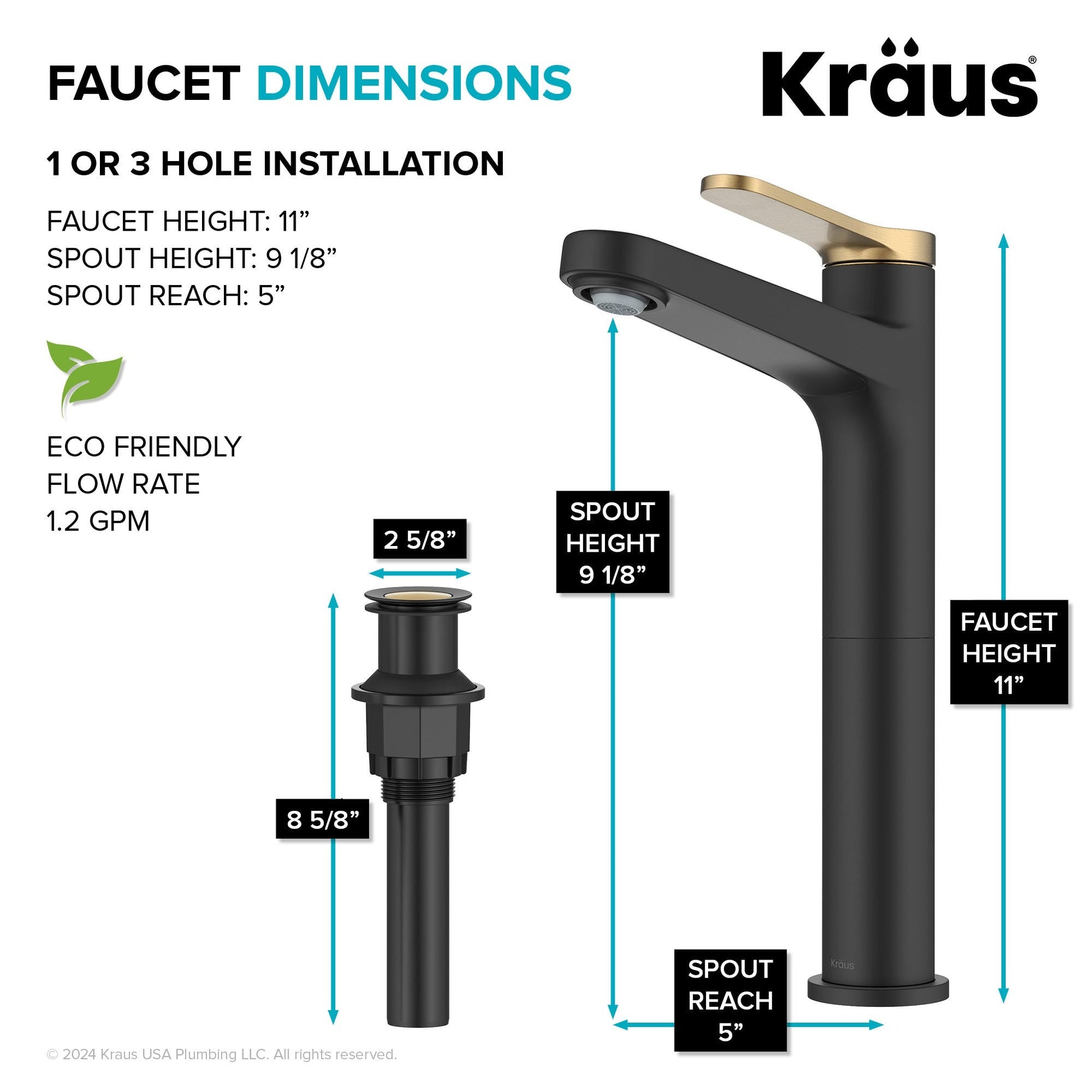 Spot Free Brushed Brass / Matte Black