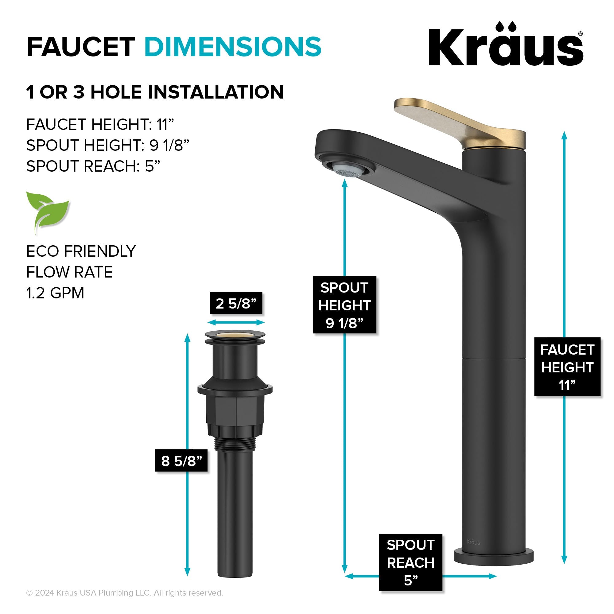 Spot Free Brushed Brass / Matte Black