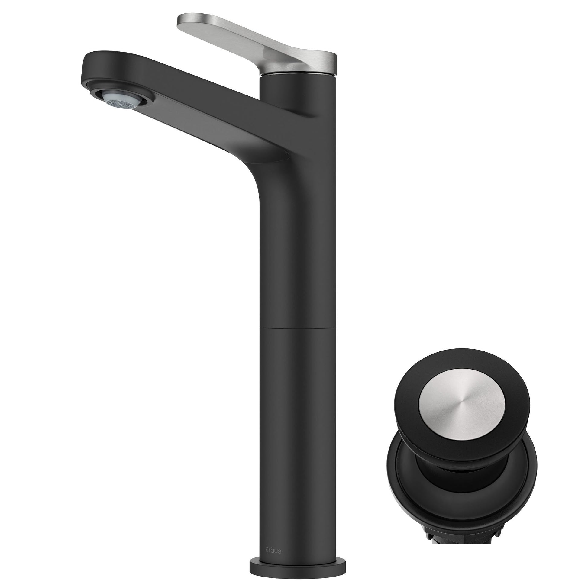 Spot Free Brushed Nickel / Matte Black