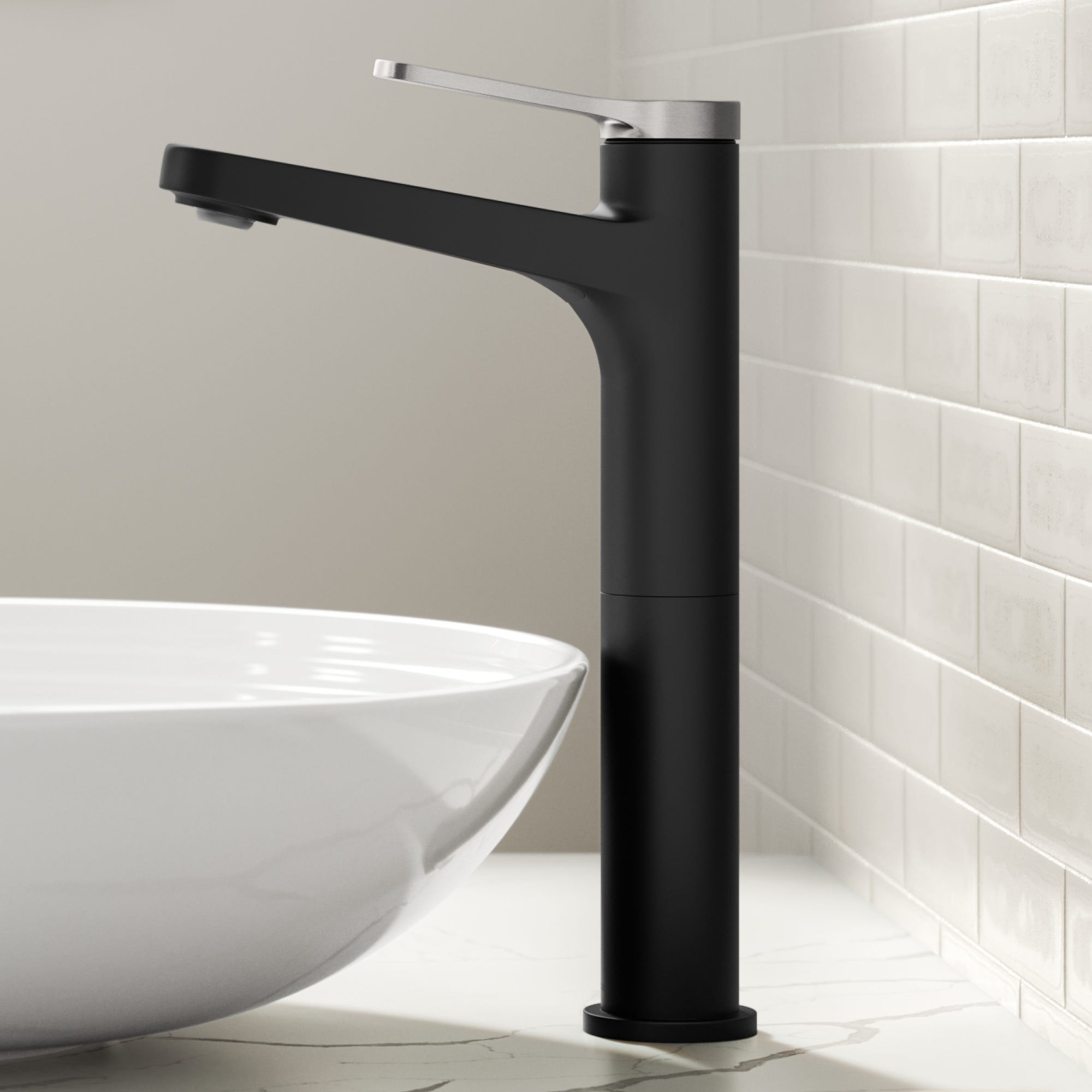 Spot Free Brushed Nickel / Matte Black